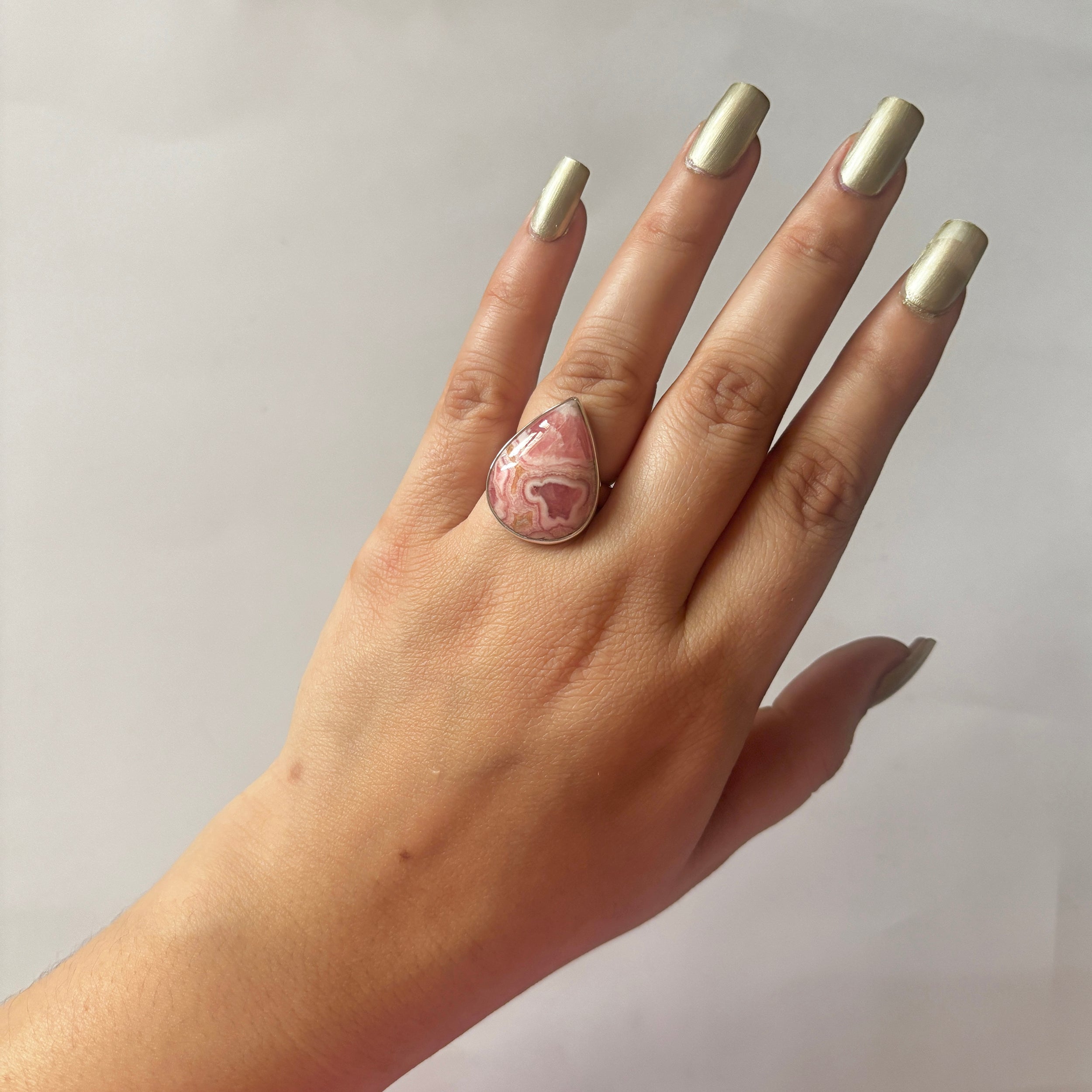 Rhodochrosite Ring-(RDC-2-5)