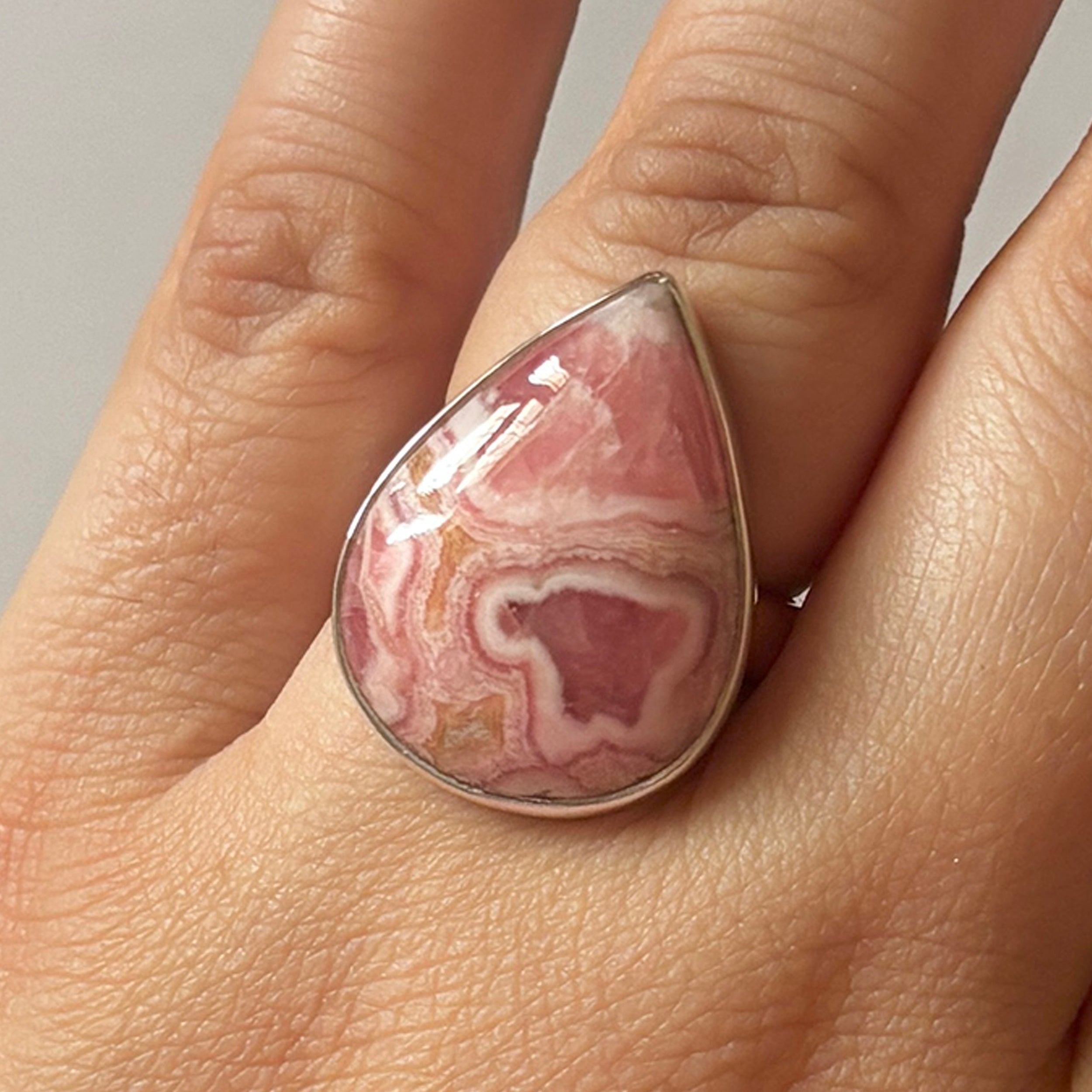Rhodochrosite Ring-(RDC-2-5)