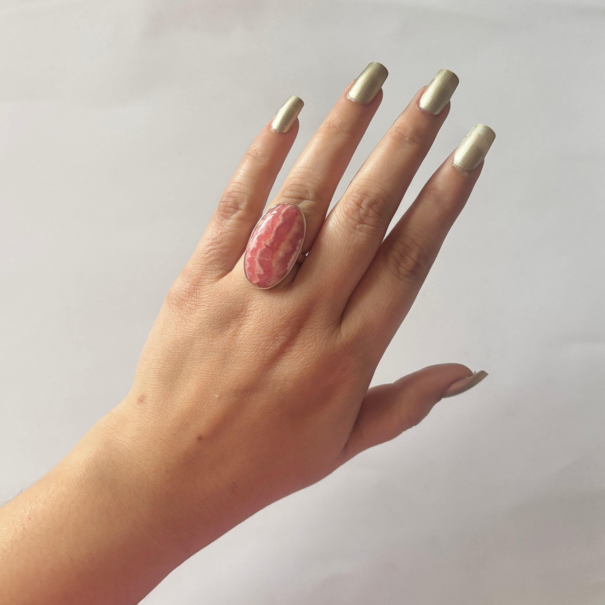 Rhodochrosite Ring-(RDC-2-52)