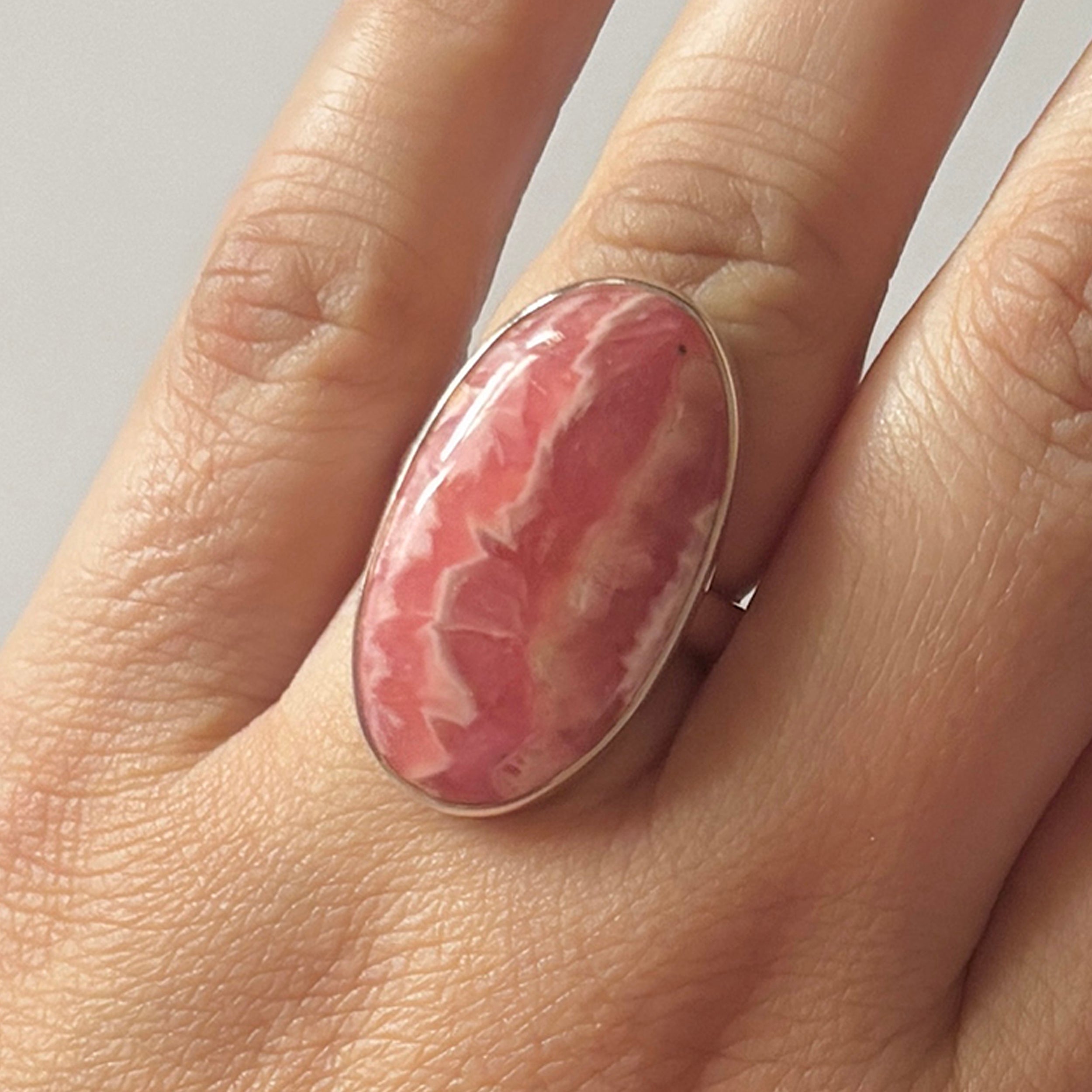 Rhodochrosite Ring-(RDC-2-52)