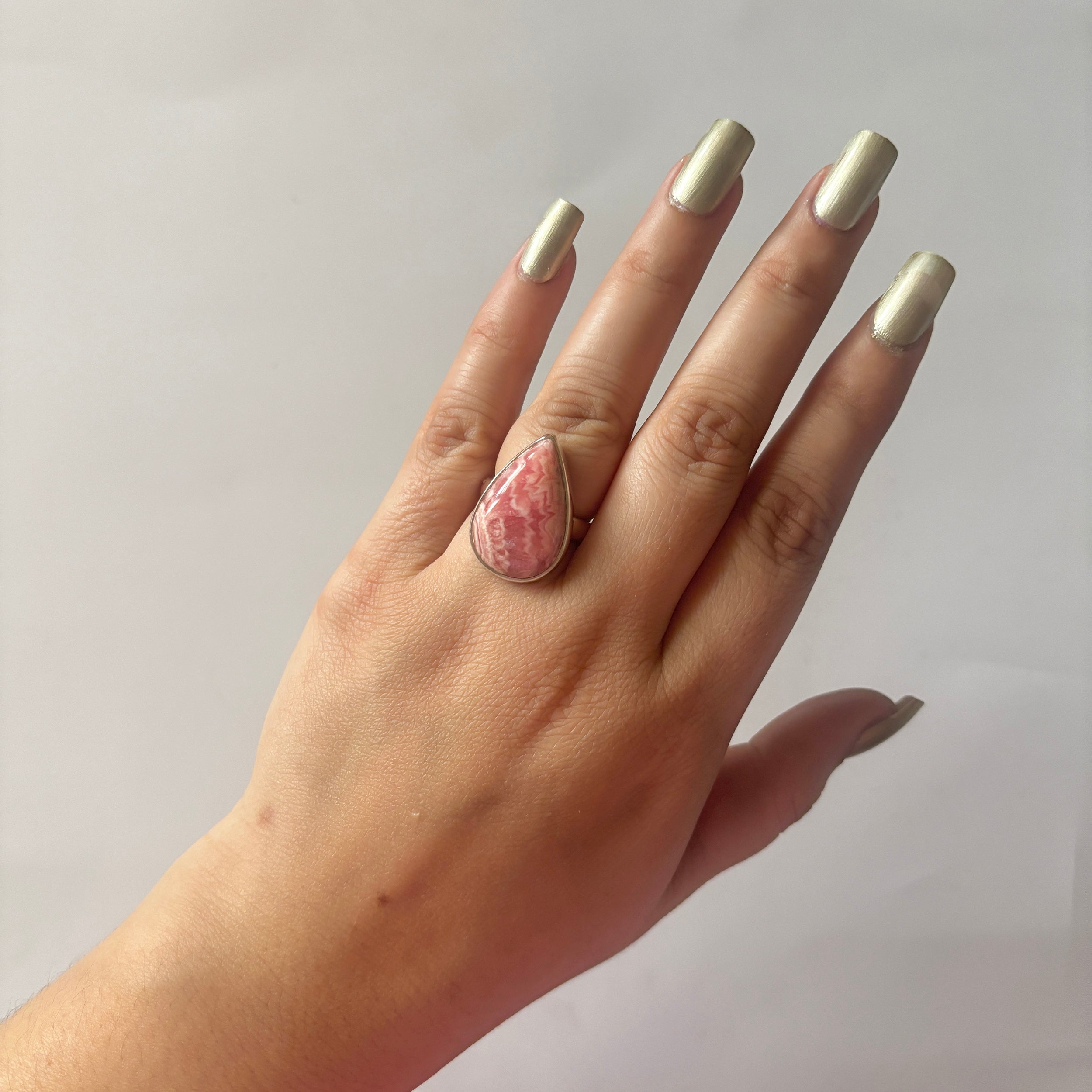 Rhodochrosite Ring-(RDC-2-6)