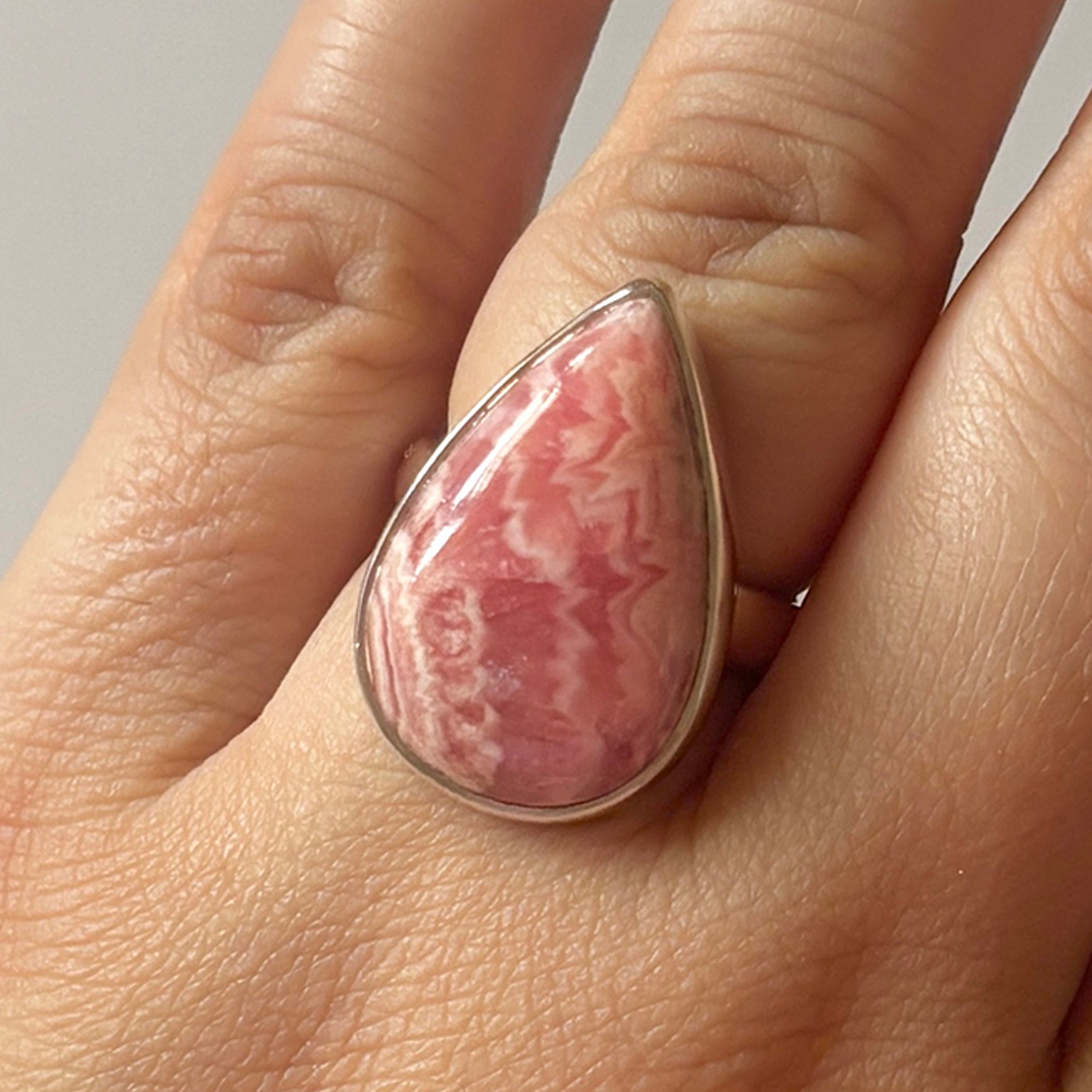 Rhodochrosite Ring-(RDC-2-6)