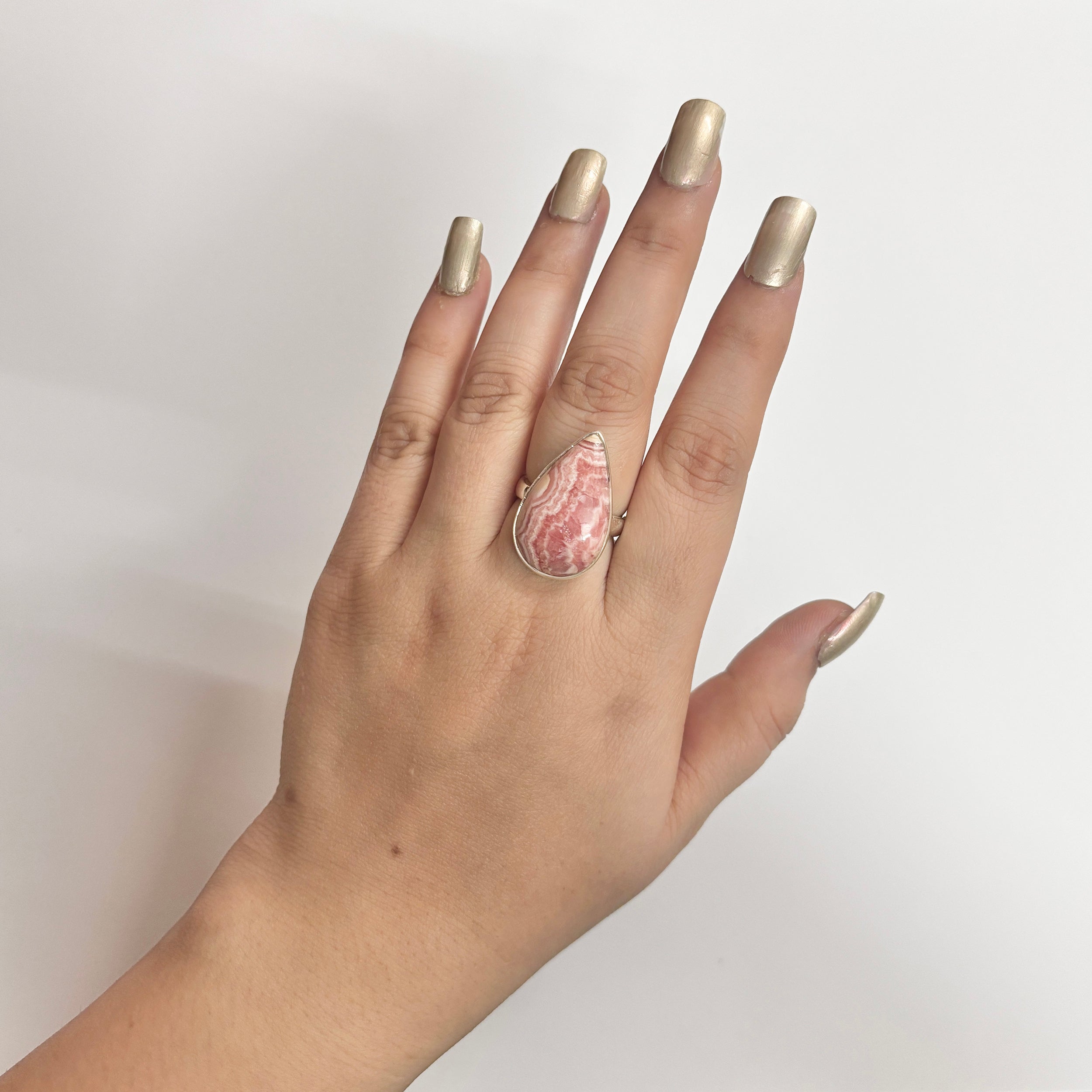 Rhodochrosite Ring-(RDC-2-7)