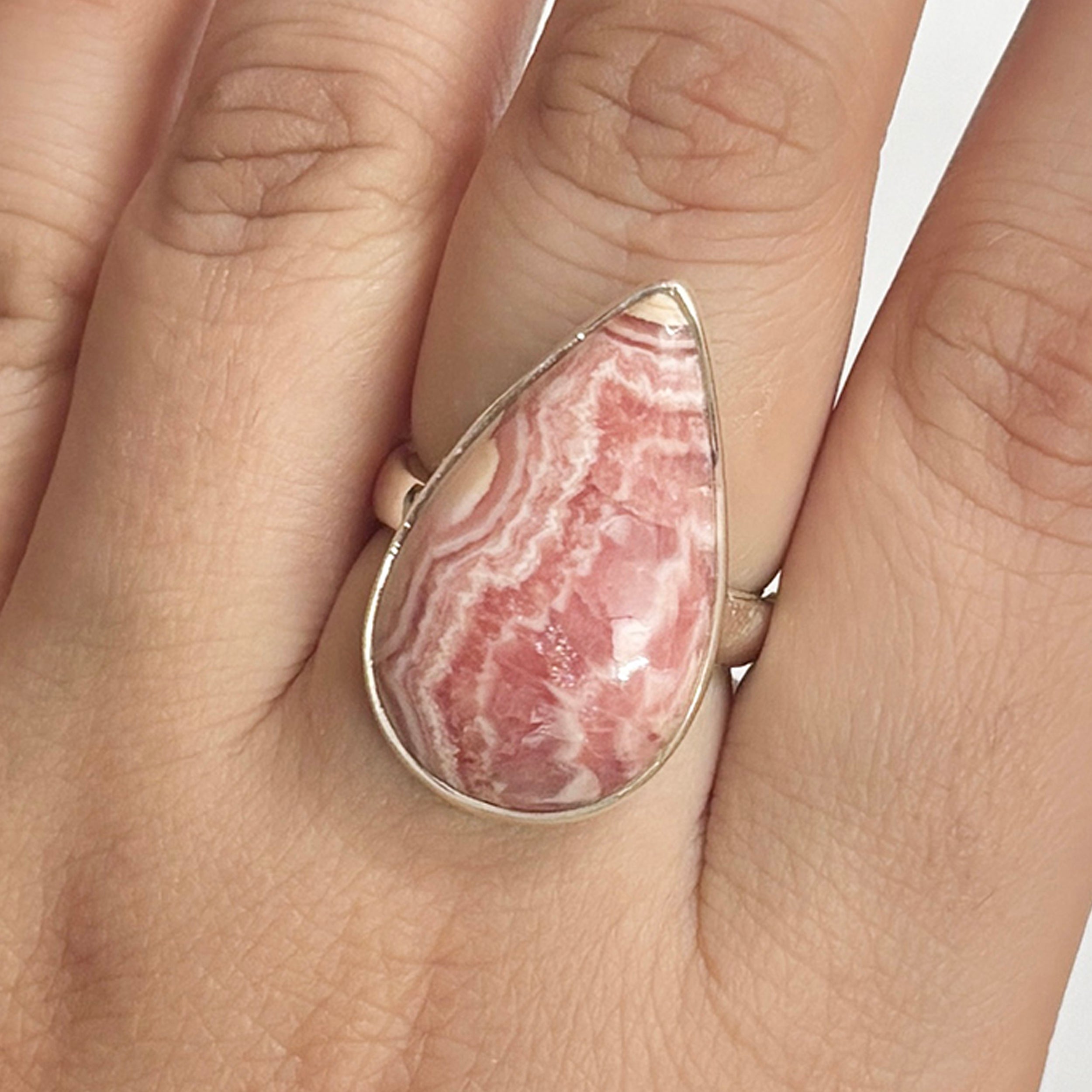 Rhodochrosite Ring-(RDC-2-7)