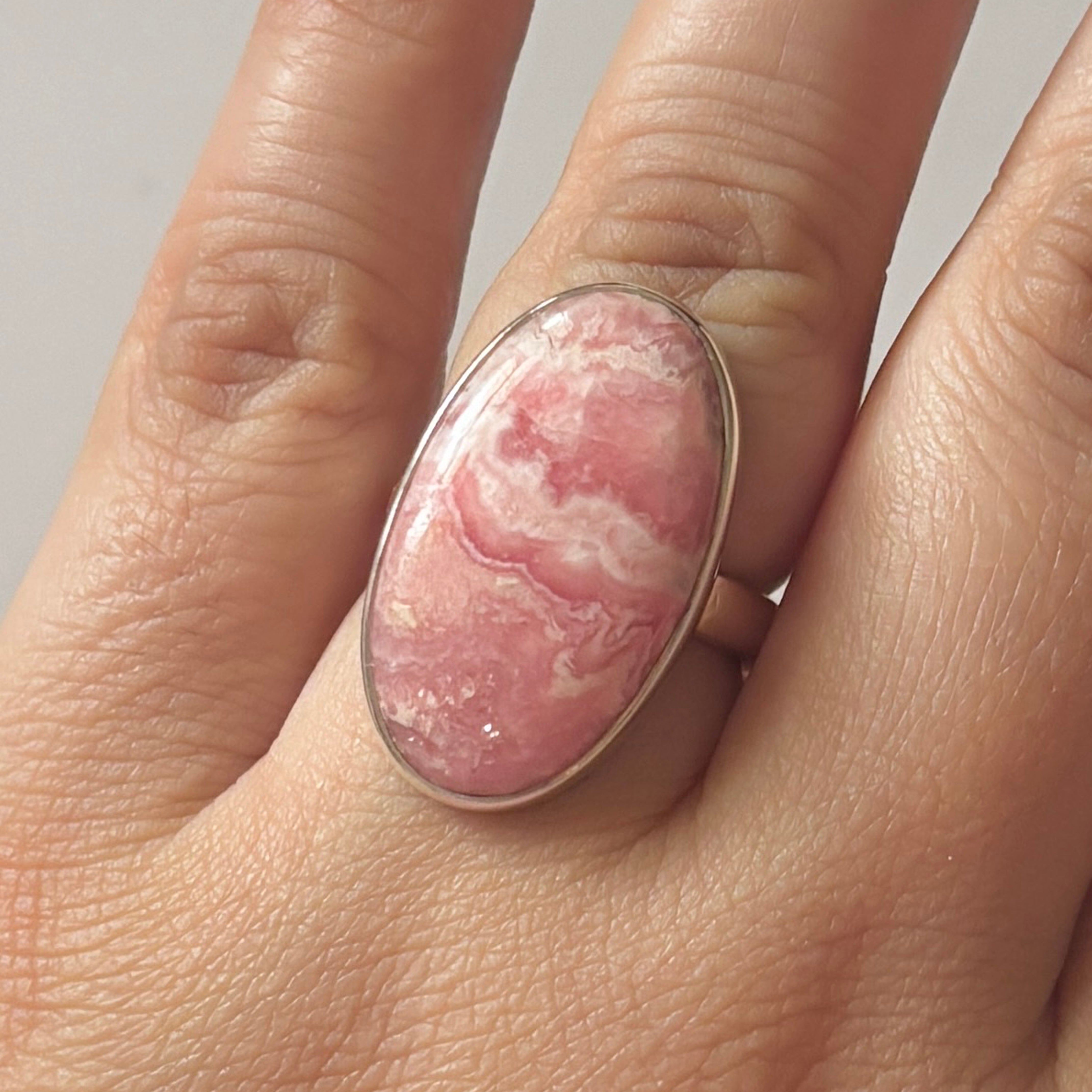Rhodochrosite Ring-(RDC-2-8)