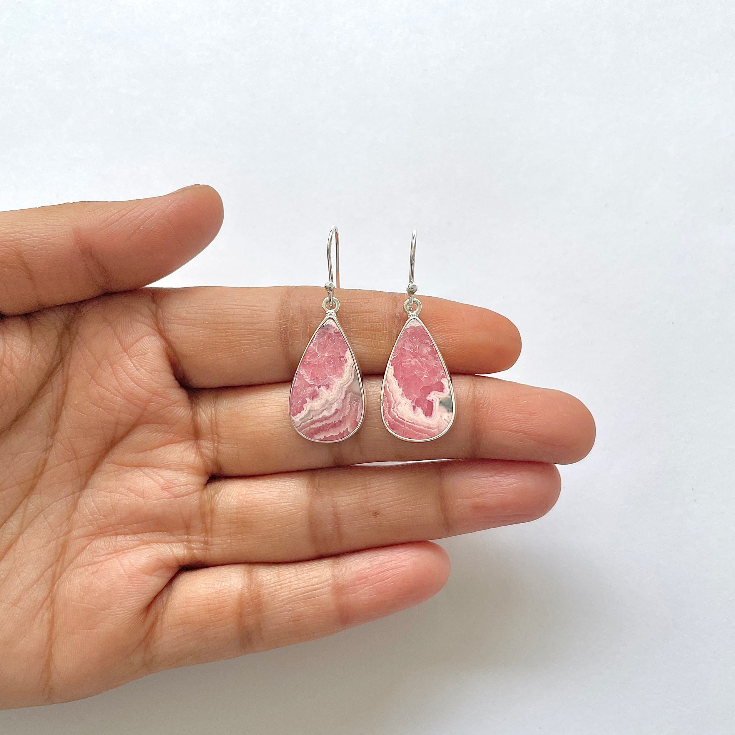 Rhodochrosite Earring-(RDC-3-21)