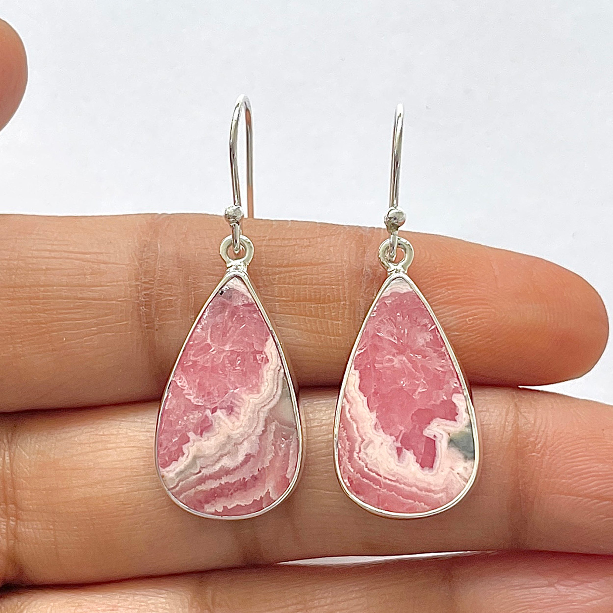 Rhodochrosite Earring-(RDC-3-21)