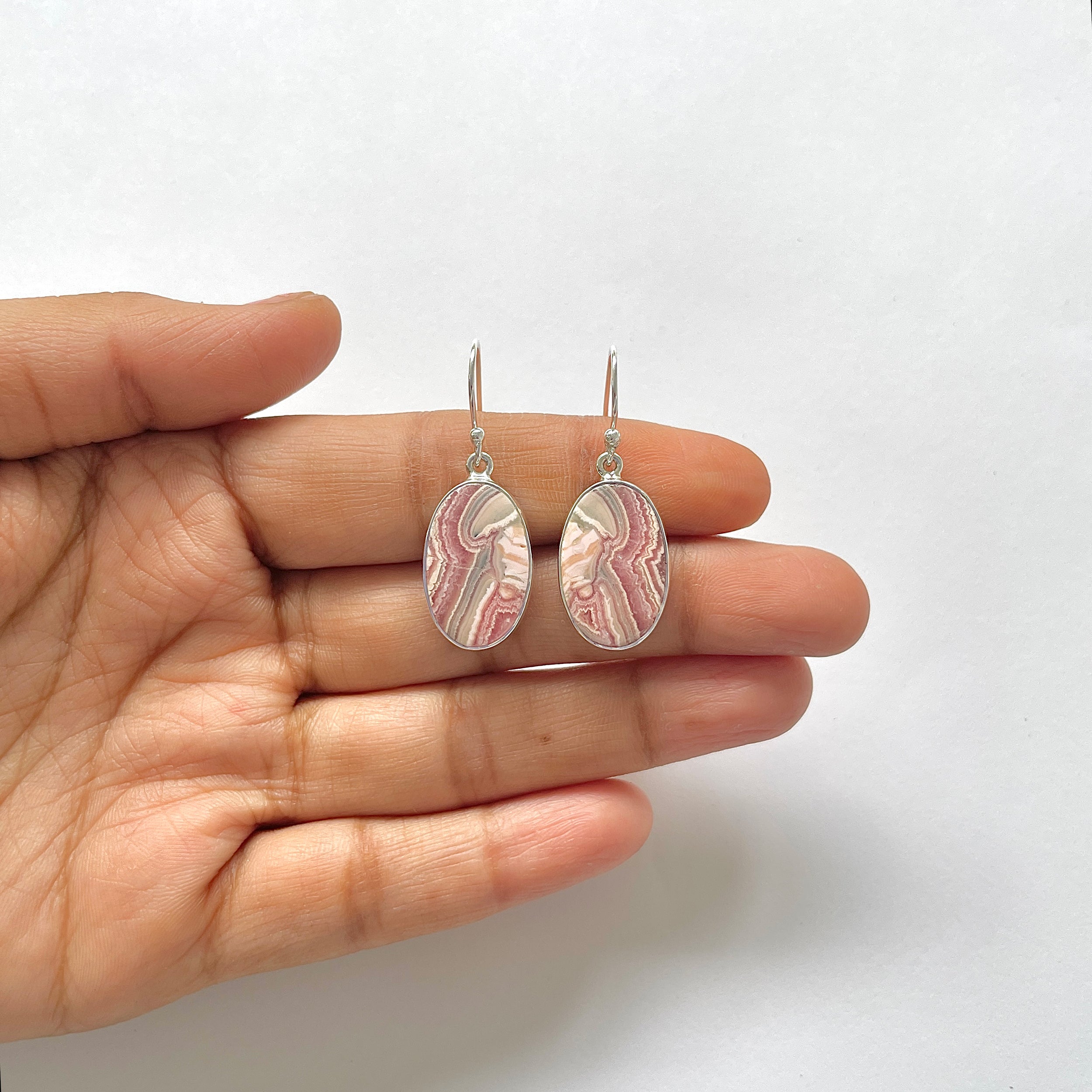Rhodochrosite Earring-(RDC-3-30)