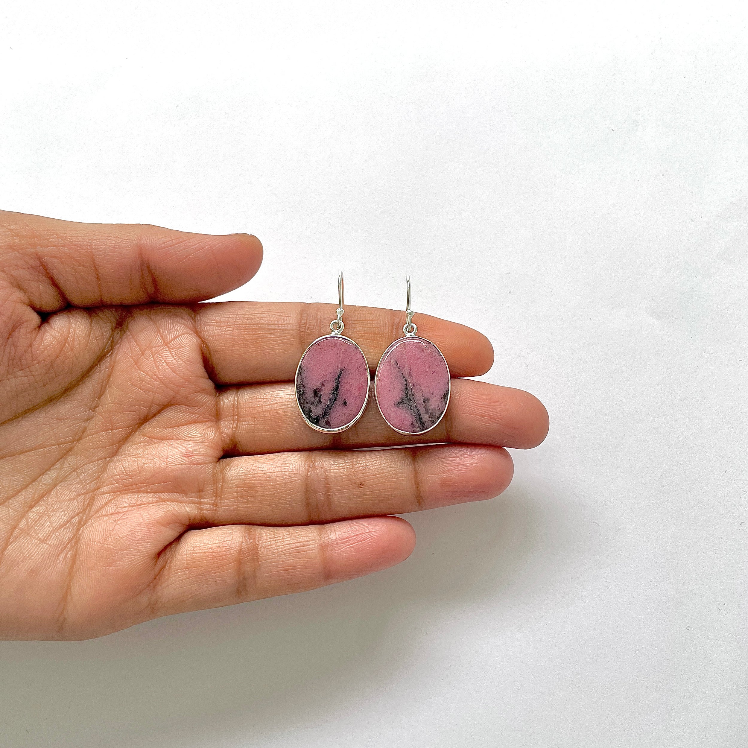 Rhodonite Earring-(RDN-3-4)