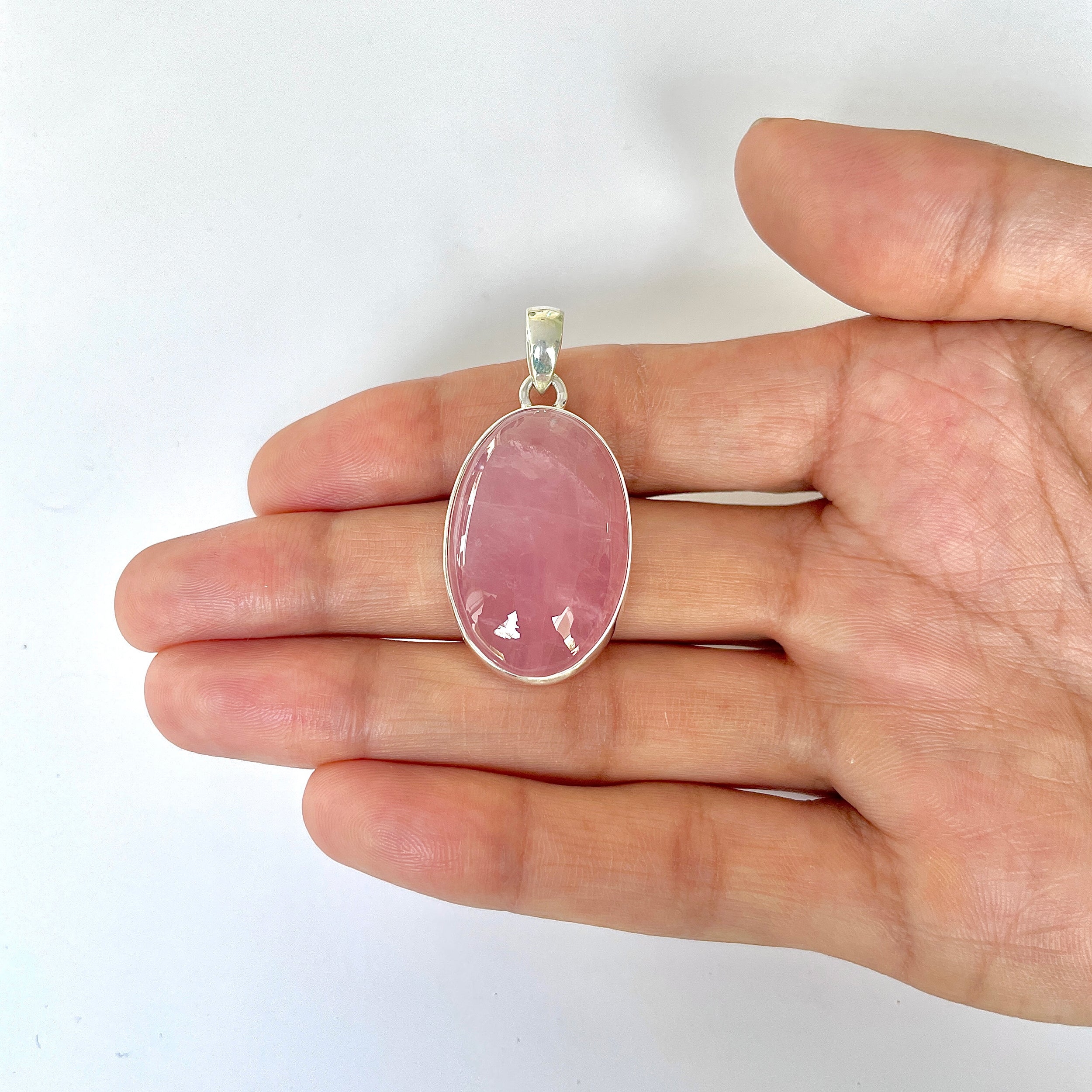 Rose Quartz Pendant-(RSQ-1-102)