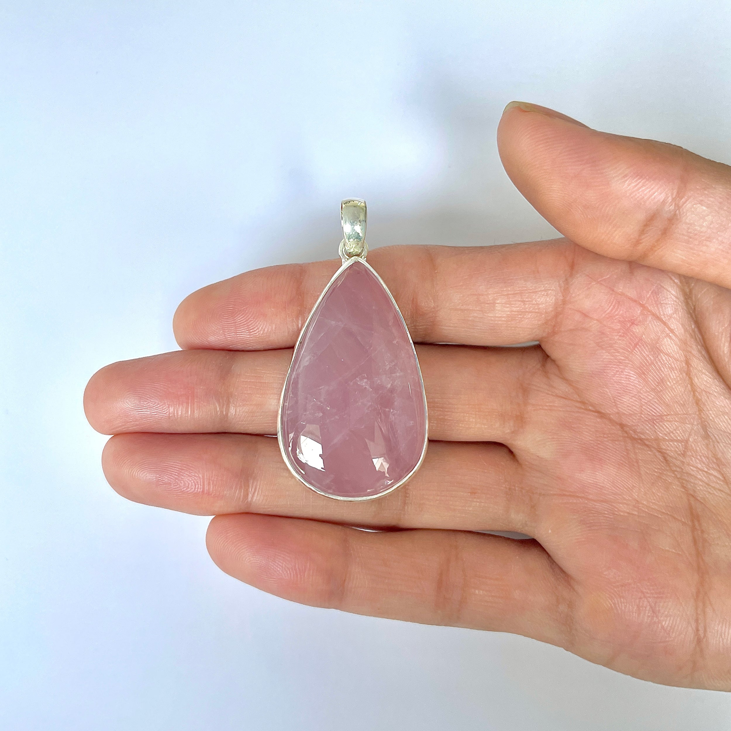 Rose Quartz Pendant-(RSQ-1-111)