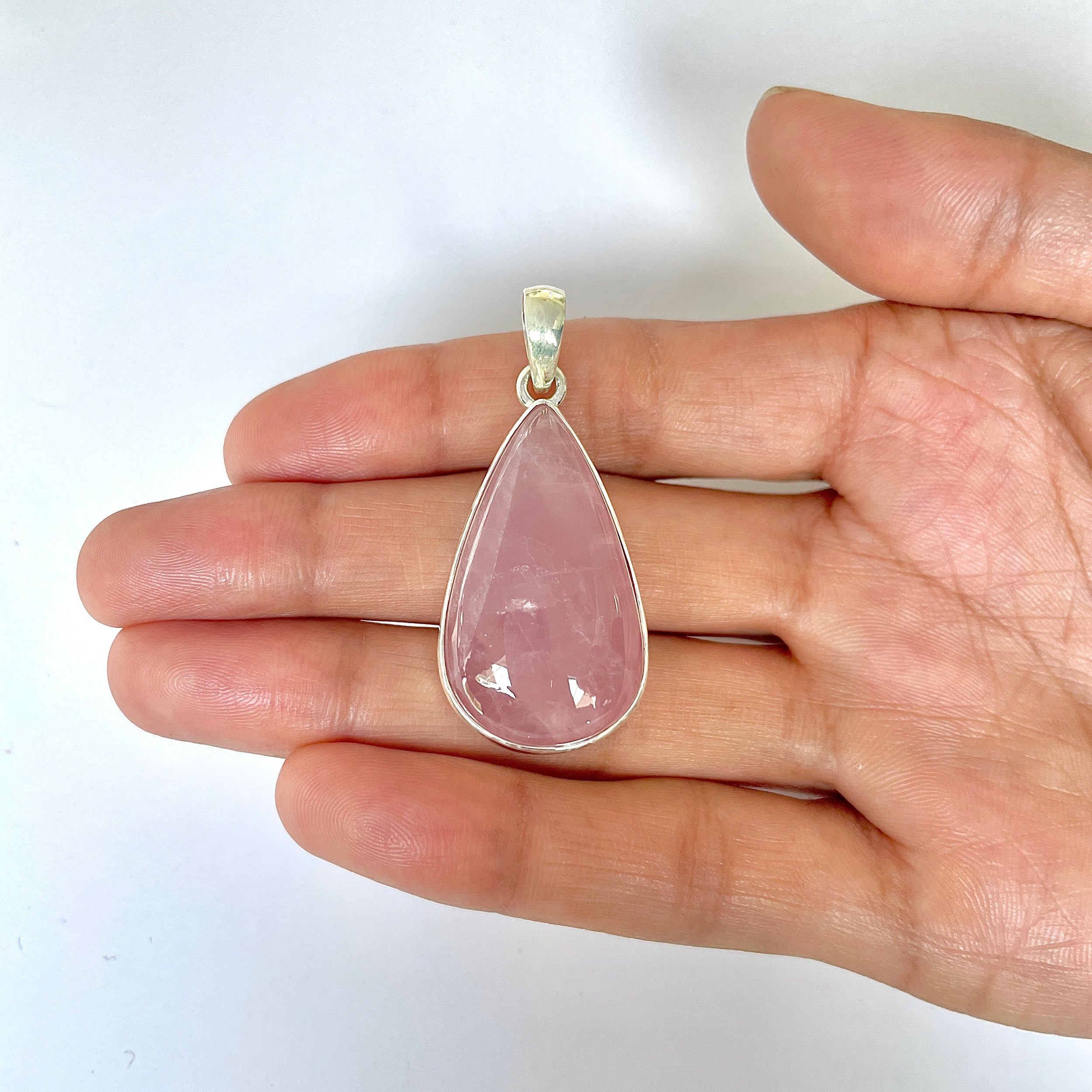 Rose Quartz Pendant-(RSQ-1-113)