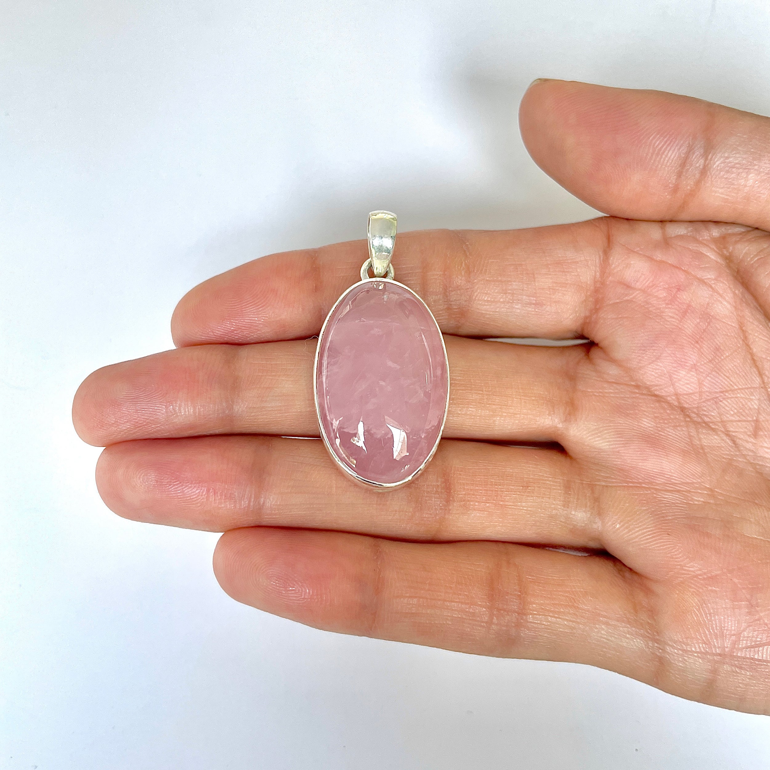 Rose Quartz Pendant-(RSQ-1-117)