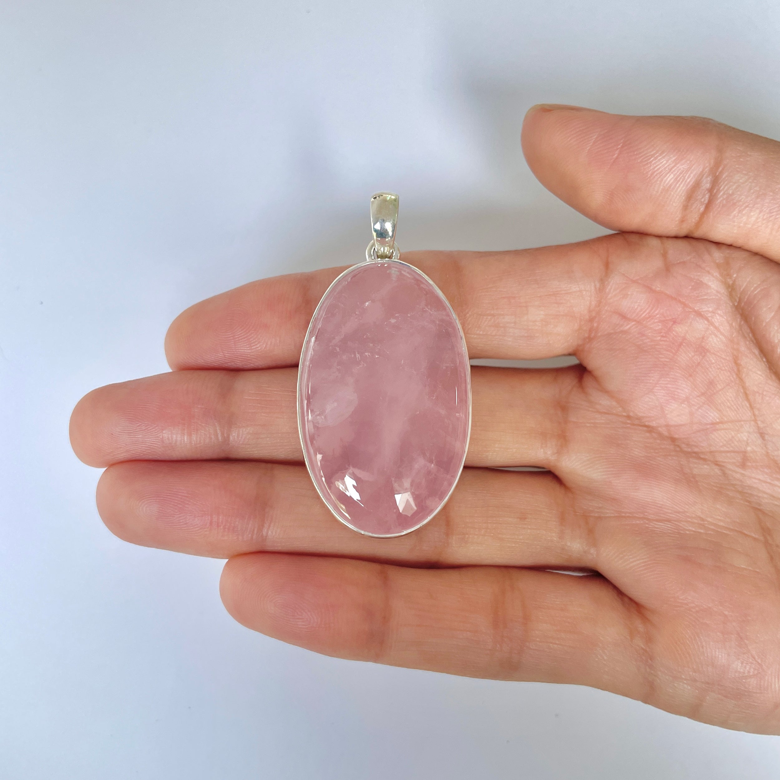 Rose Quartz Pendant-(RSQ-1-12)