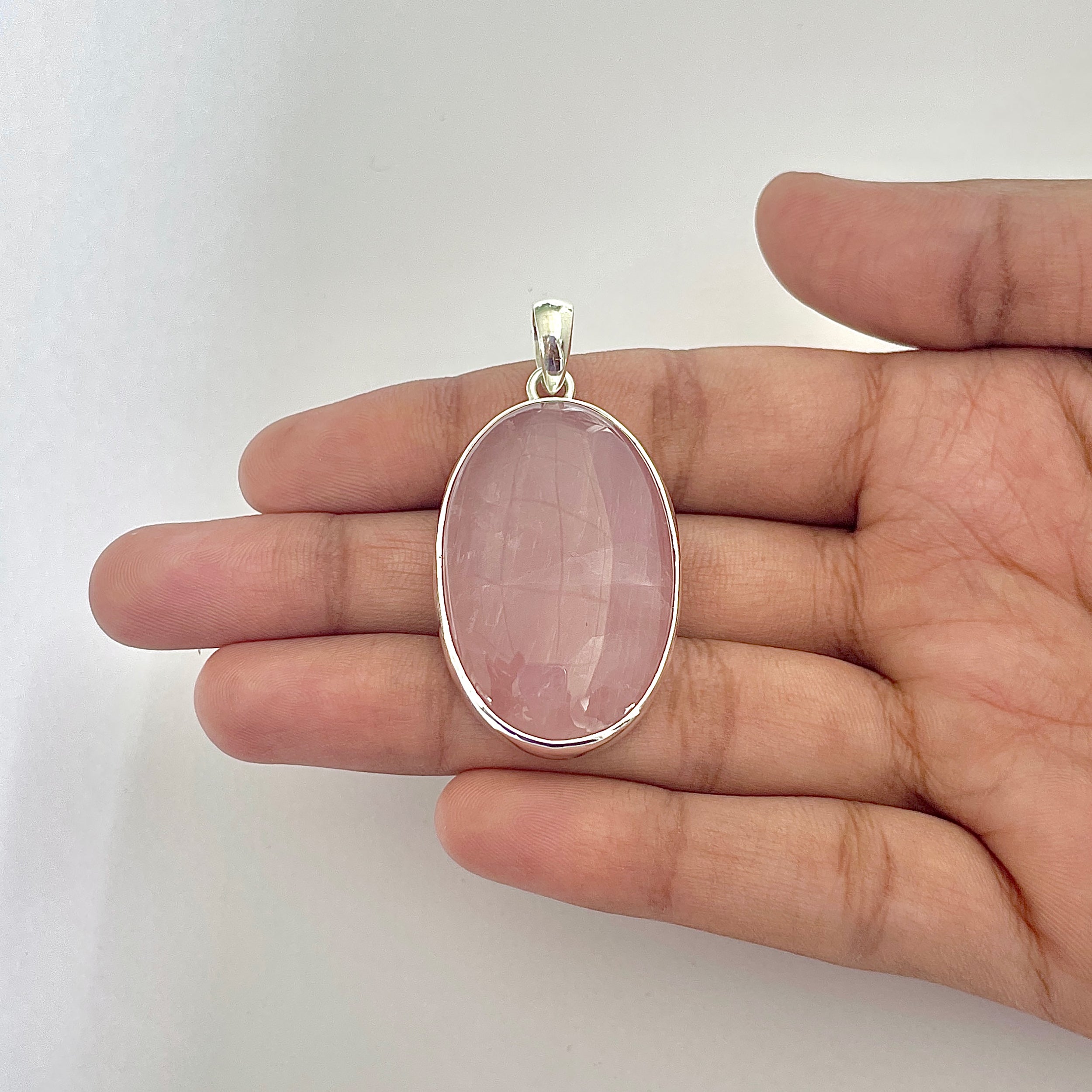 Rose Quartz Pendant-(RSQ-1-121)