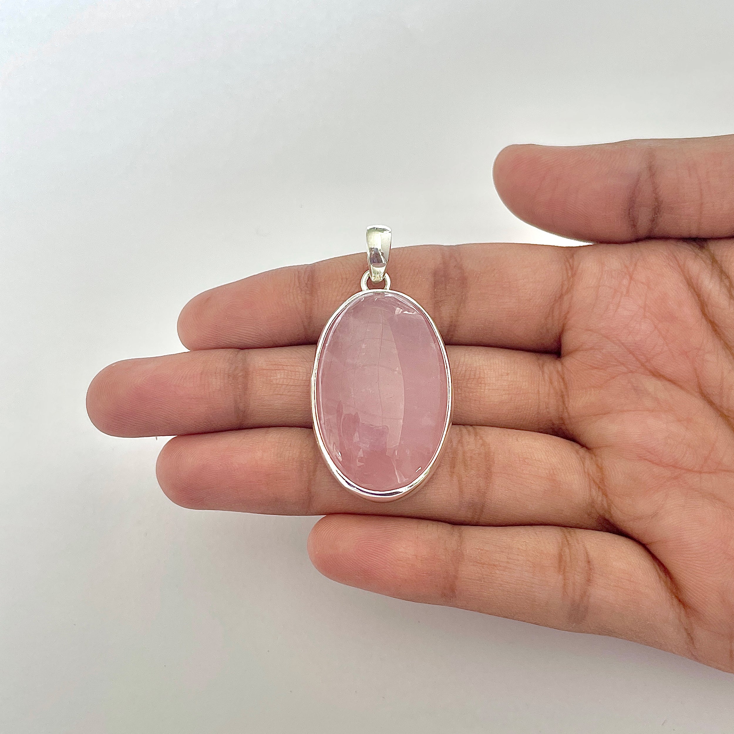 Rose Quartz Pendant-(RSQ-1-133)