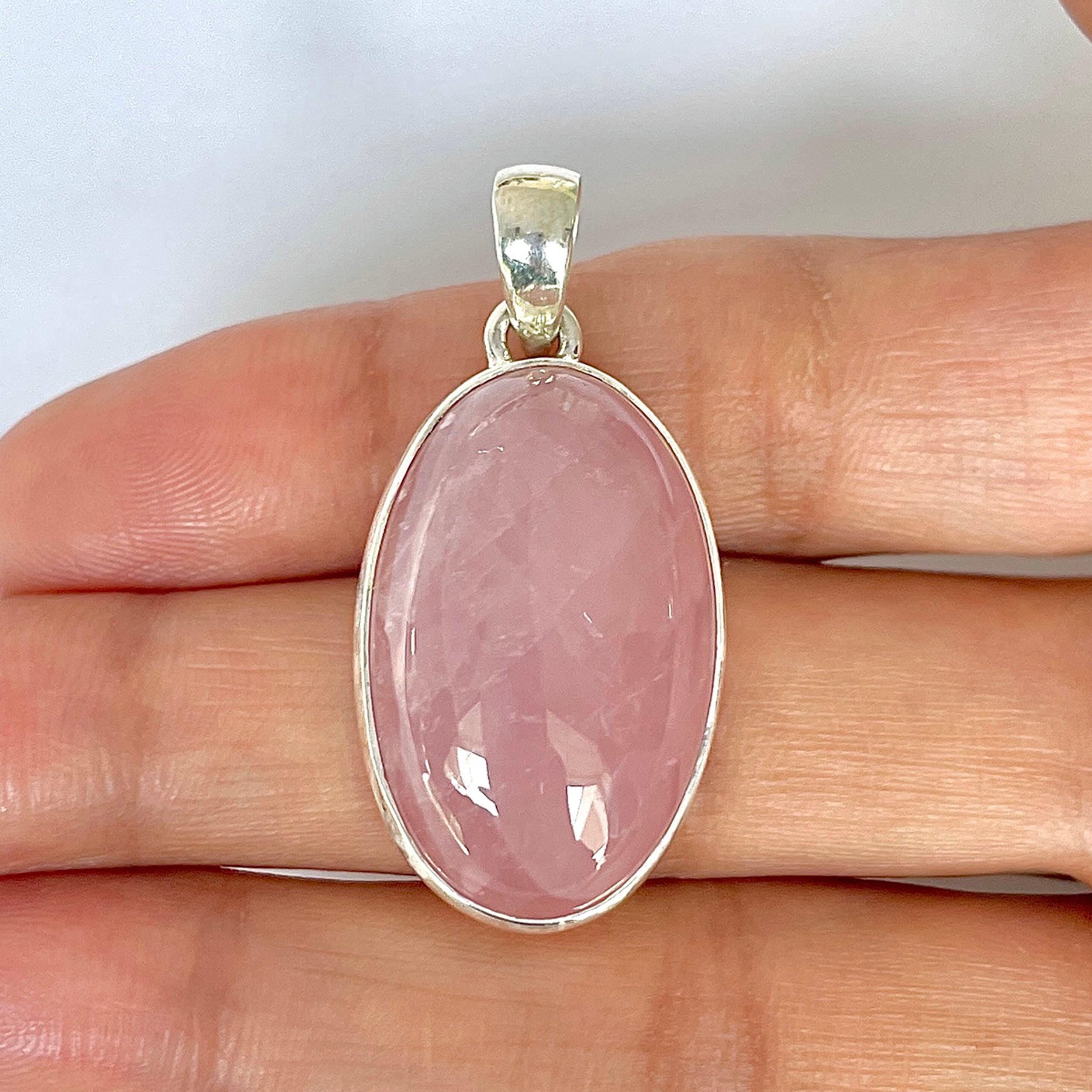 Rose Quartz Pendant-(RSQ-1-138)