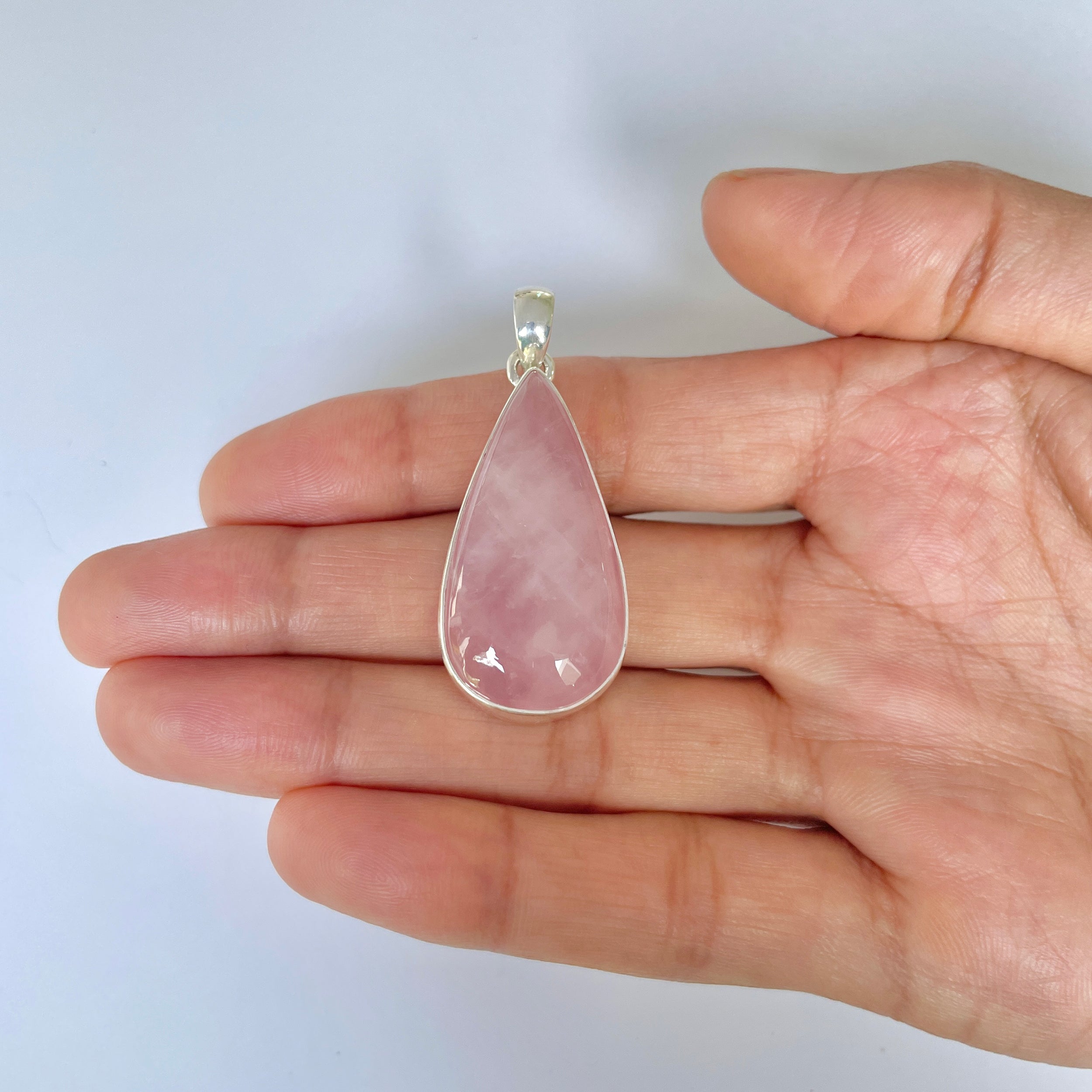 Rose Quartz Pendant-(RSQ-1-14)