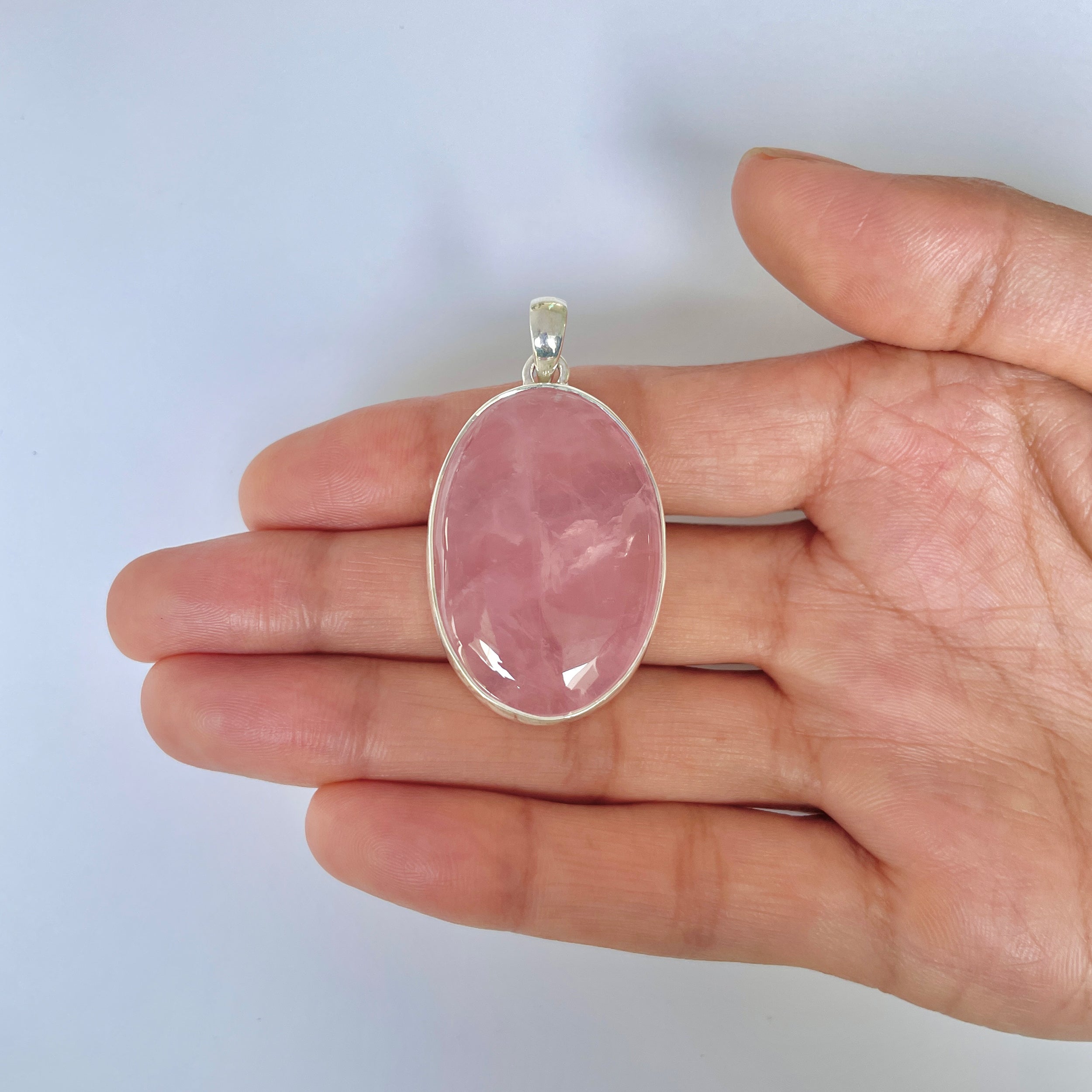 Rose Quartz Pendant-(RSQ-1-18)