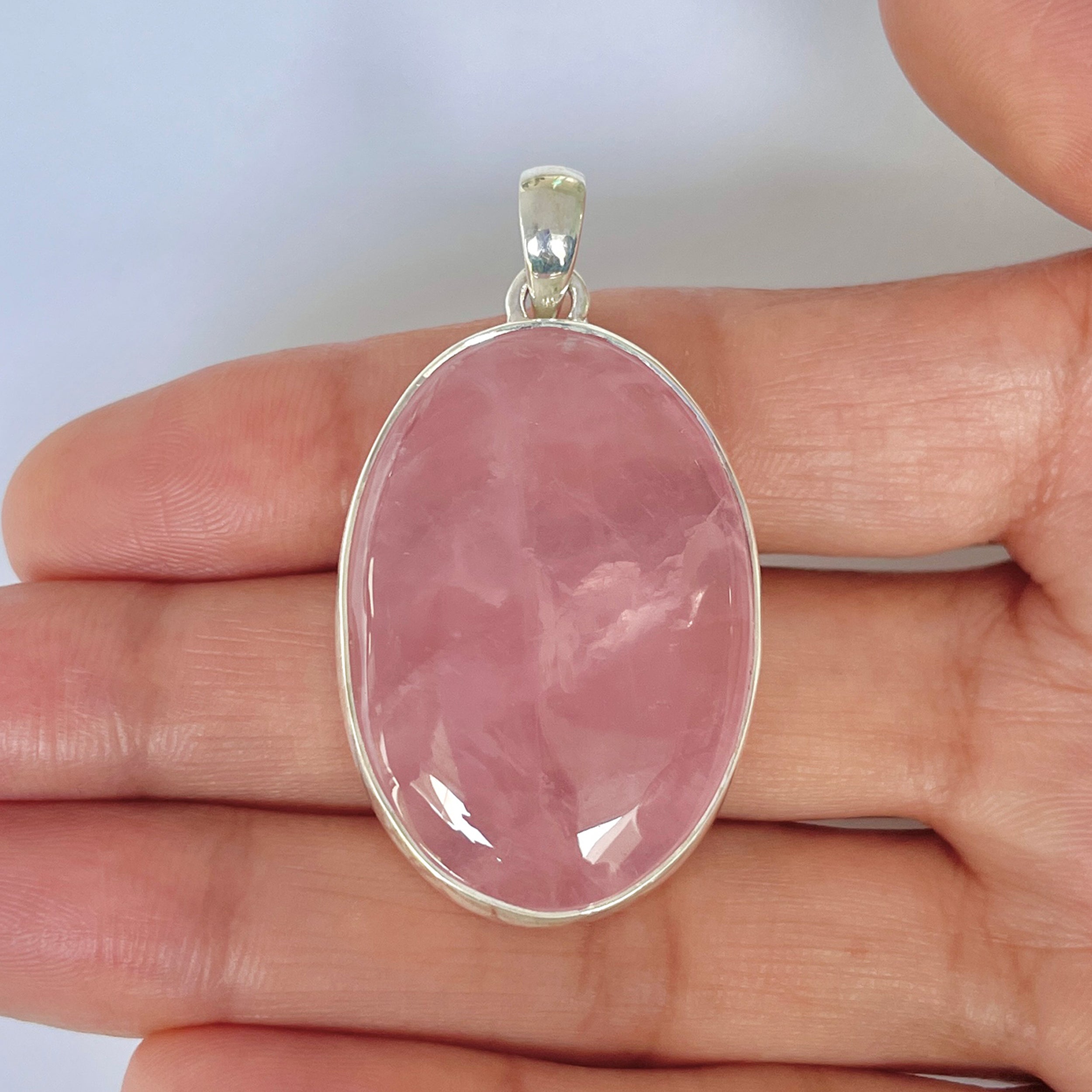 Rose Quartz Pendant-(RSQ-1-18)