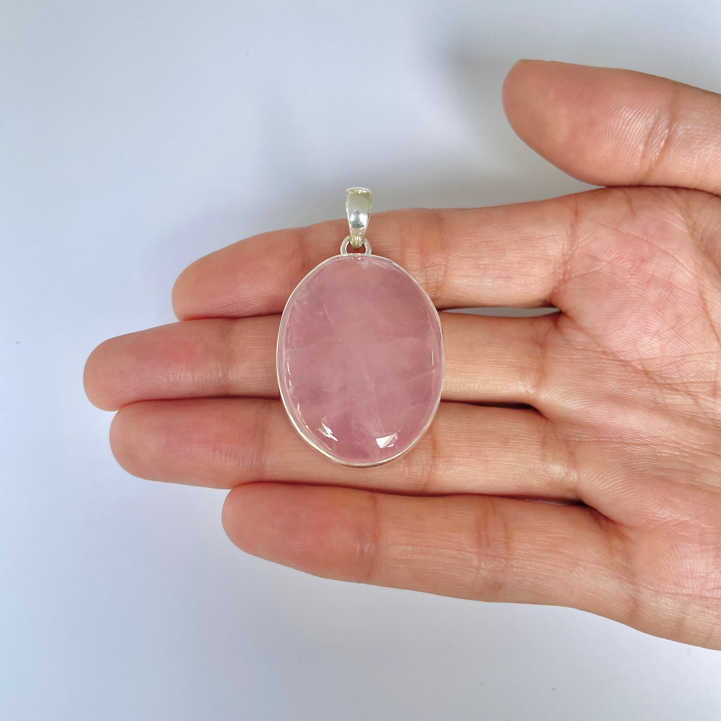 Rose Quartz Pendant-(RSQ-1-20)