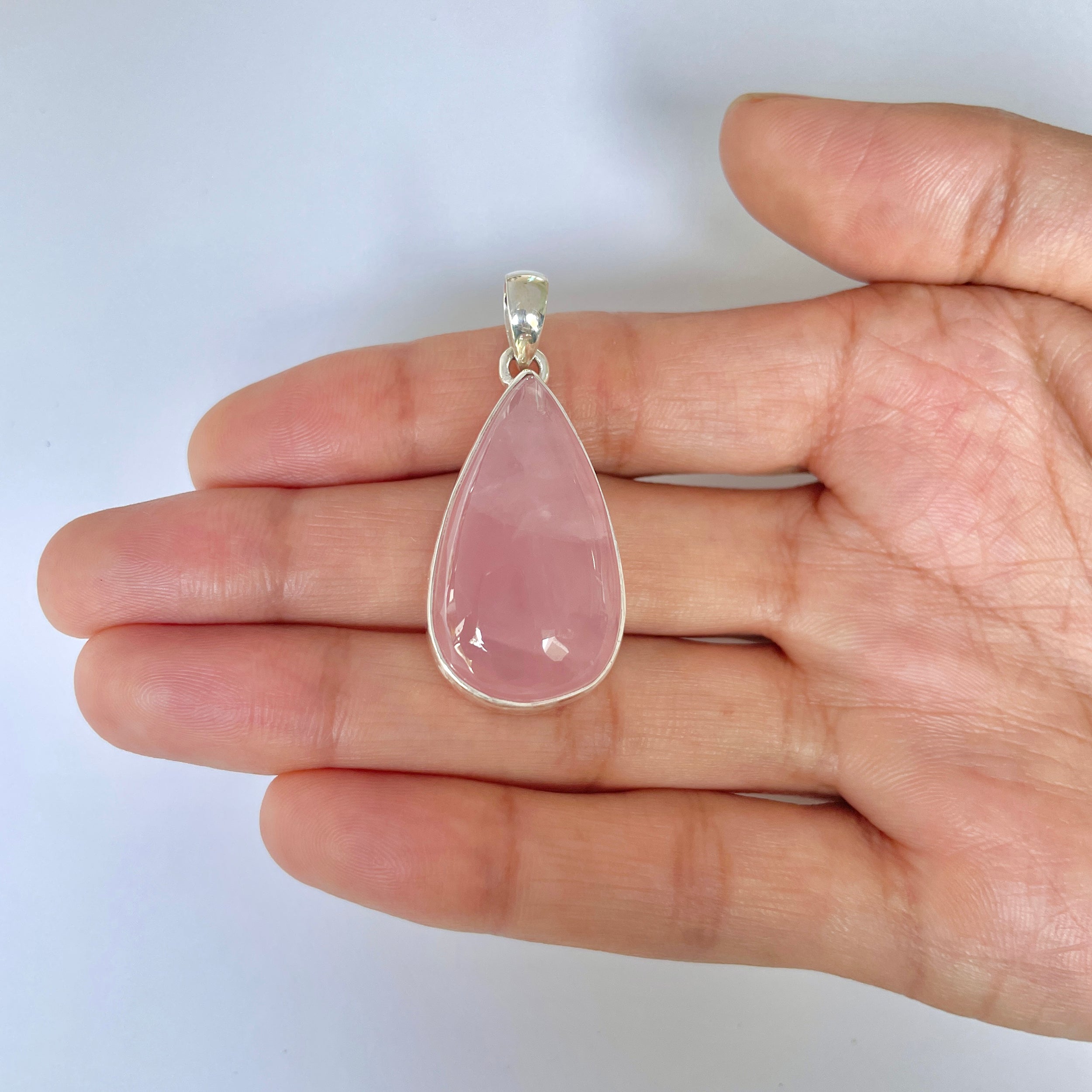 Rose Quartz Pendant-(RSQ-1-27)