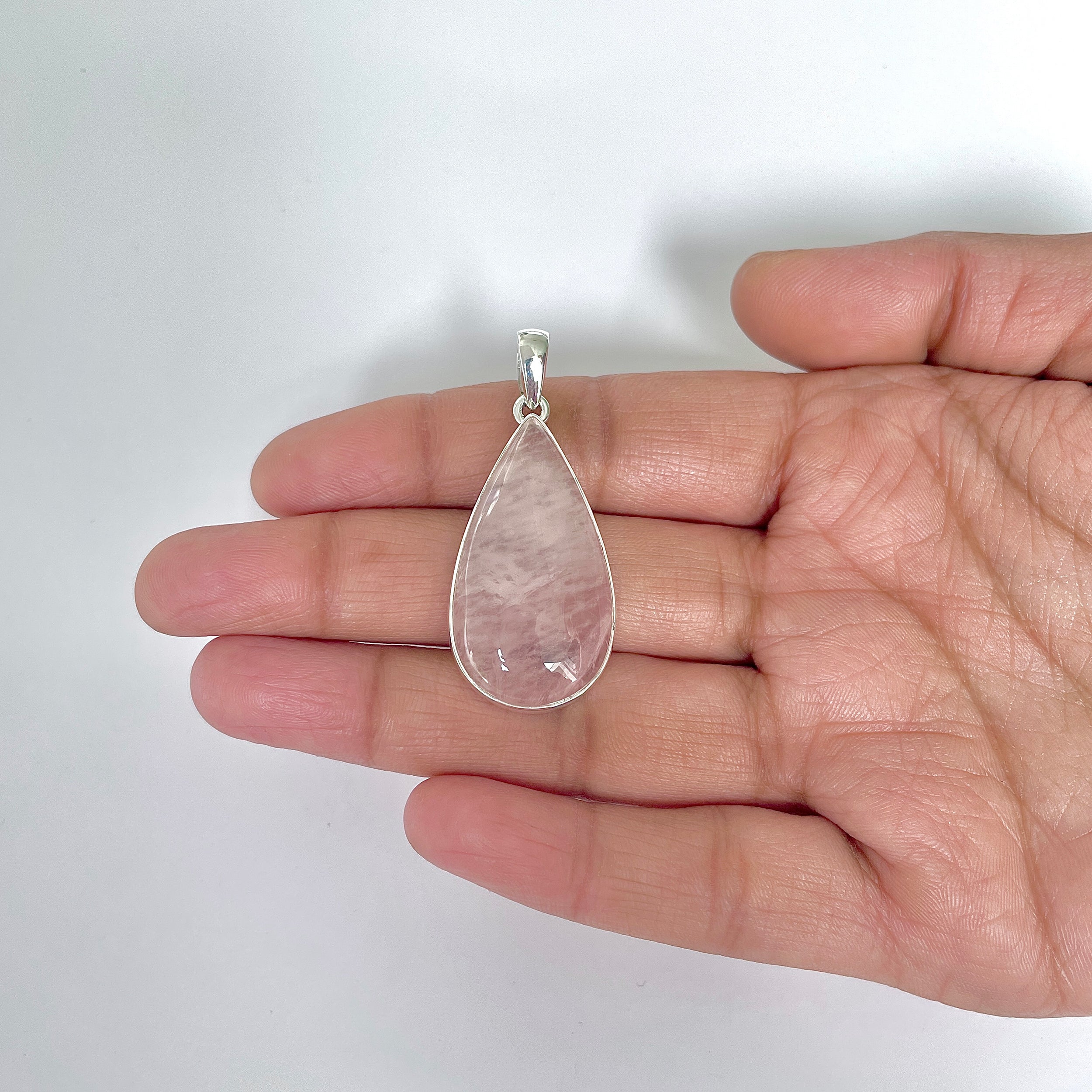 Rose Quartz Pendant-(RSQ-1-33)