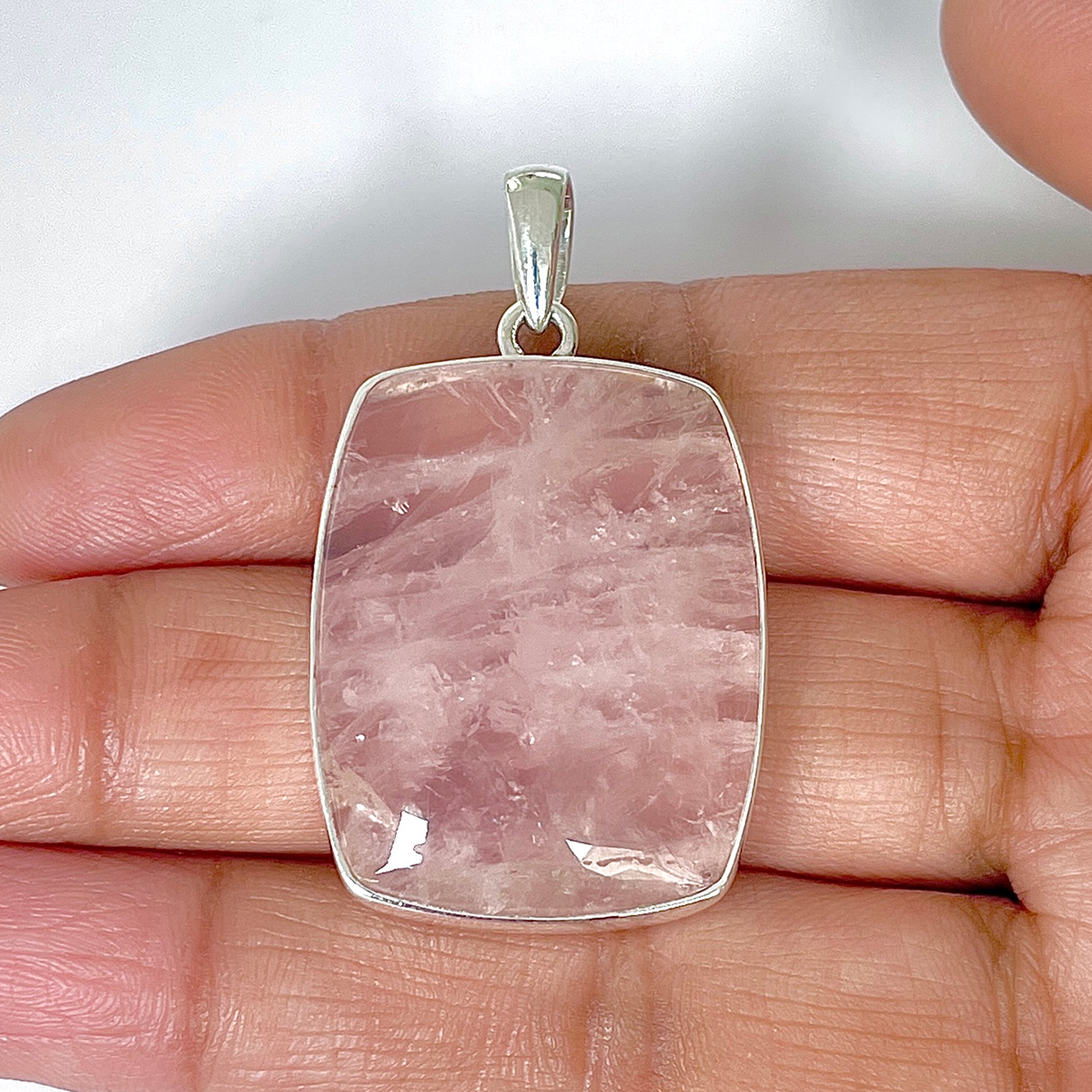 Rose Quartz Pendant-(RSQ-1-37)