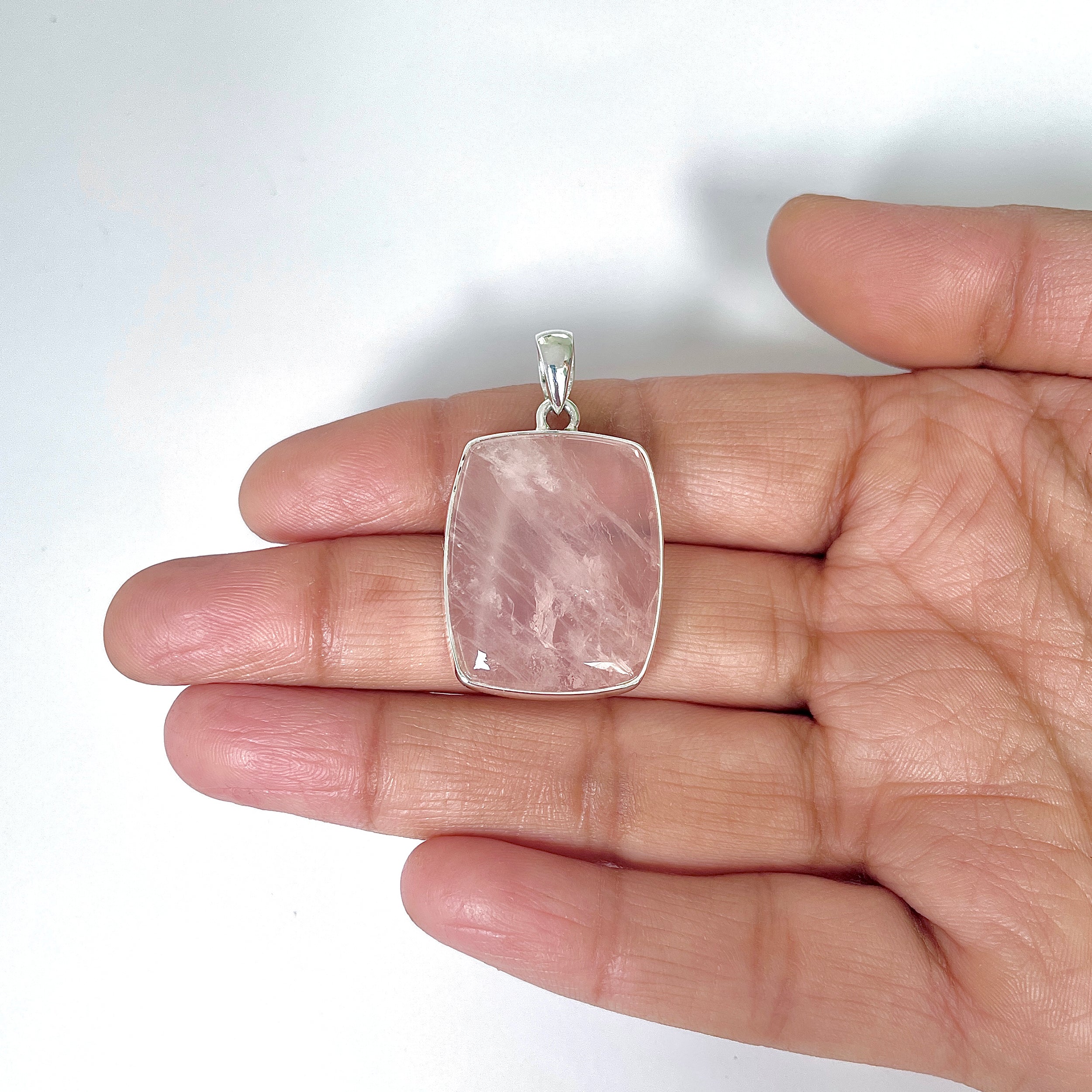 Rose Quartz Pendant-(RSQ-1-40)