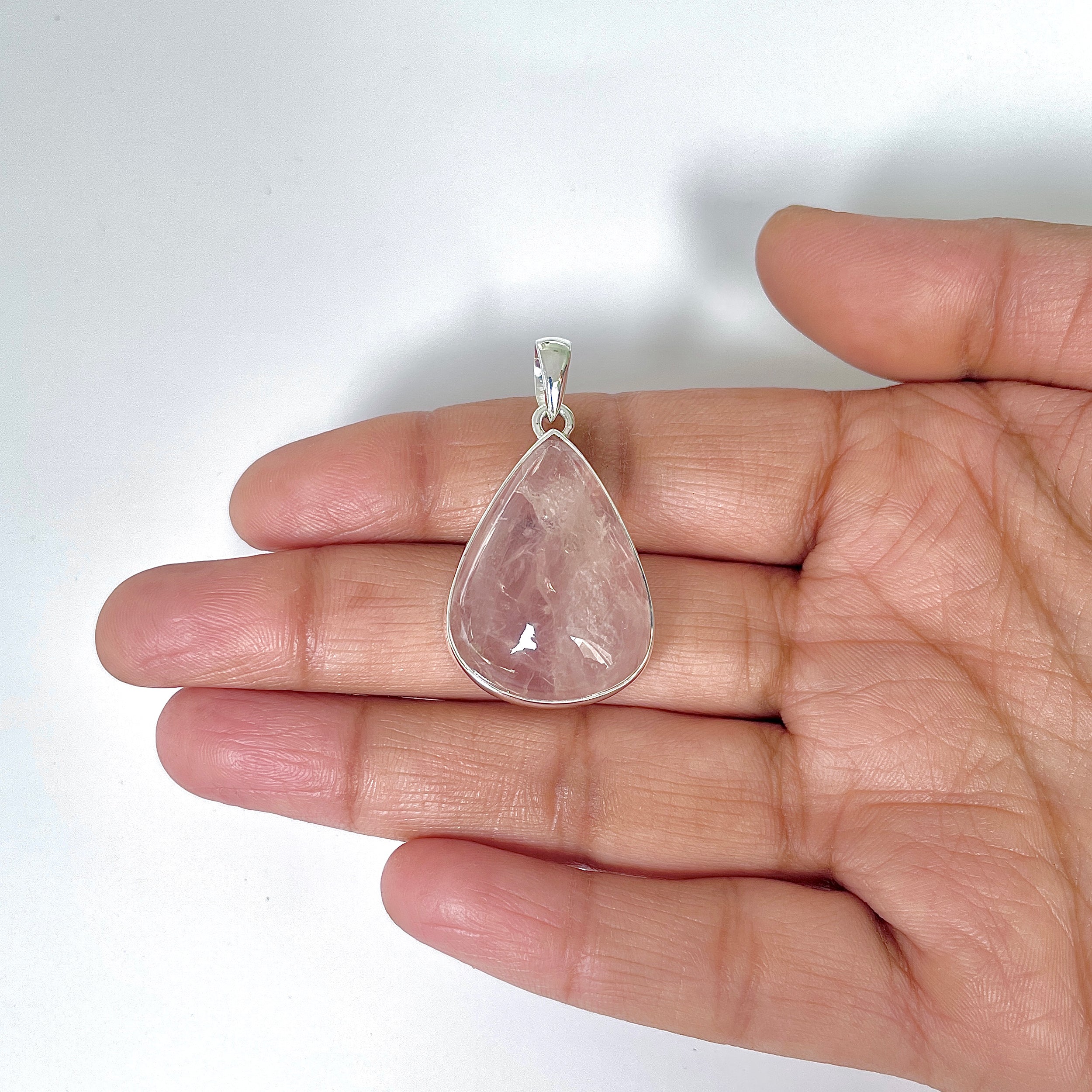 Rose Quartz Pendant-(RSQ-1-43)