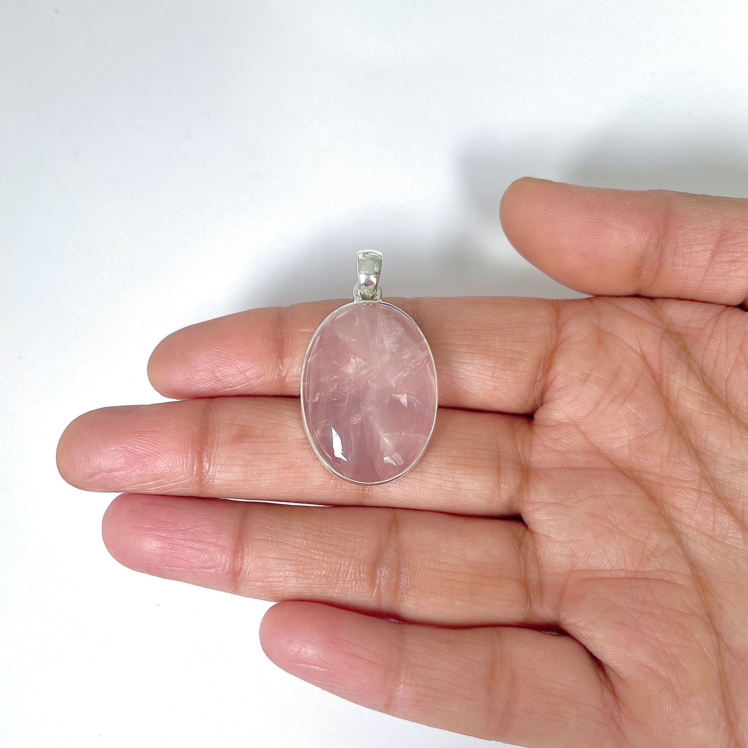 Rose Quartz Pendant-(RSQ-1-46)