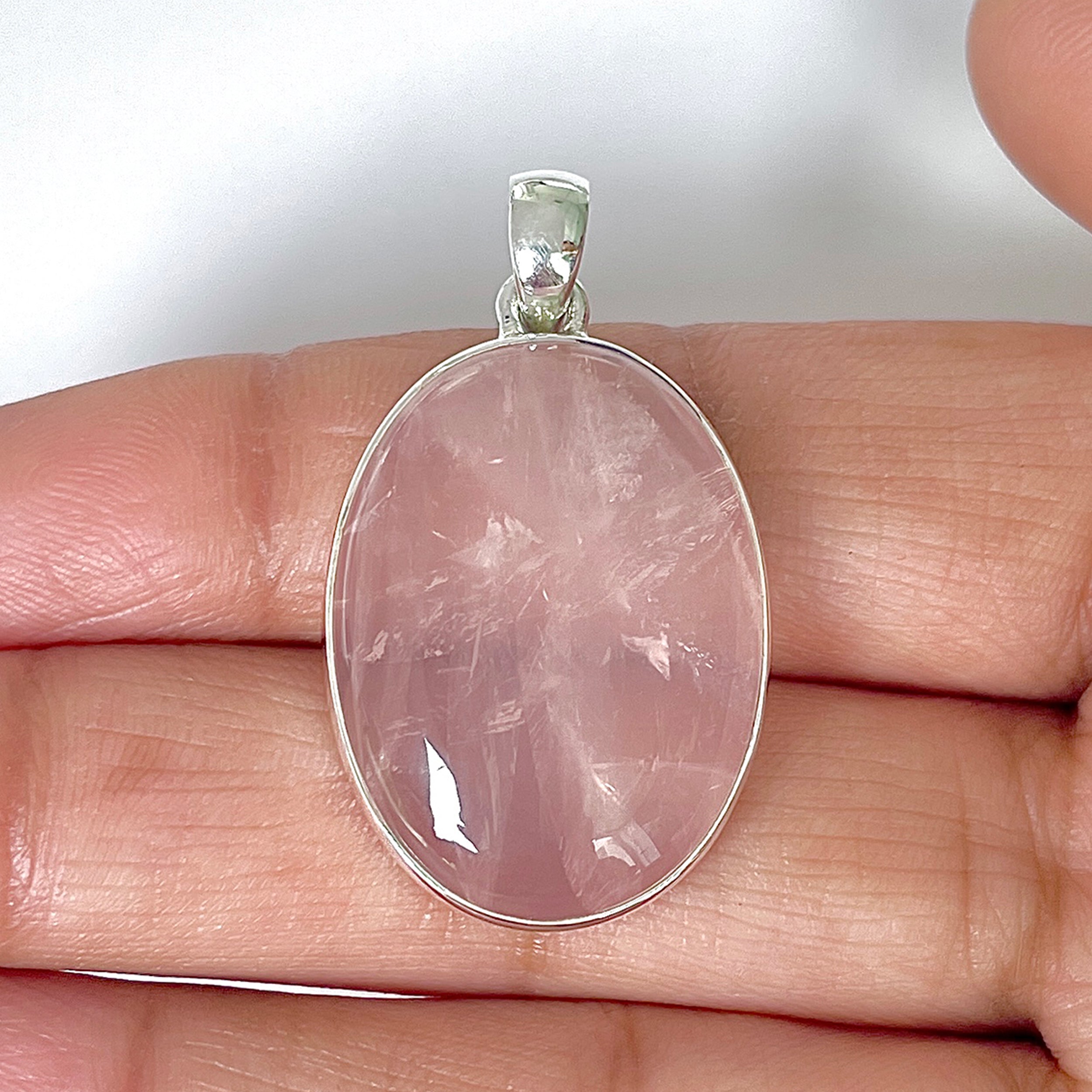 Rose Quartz Pendant-(RSQ-1-46)