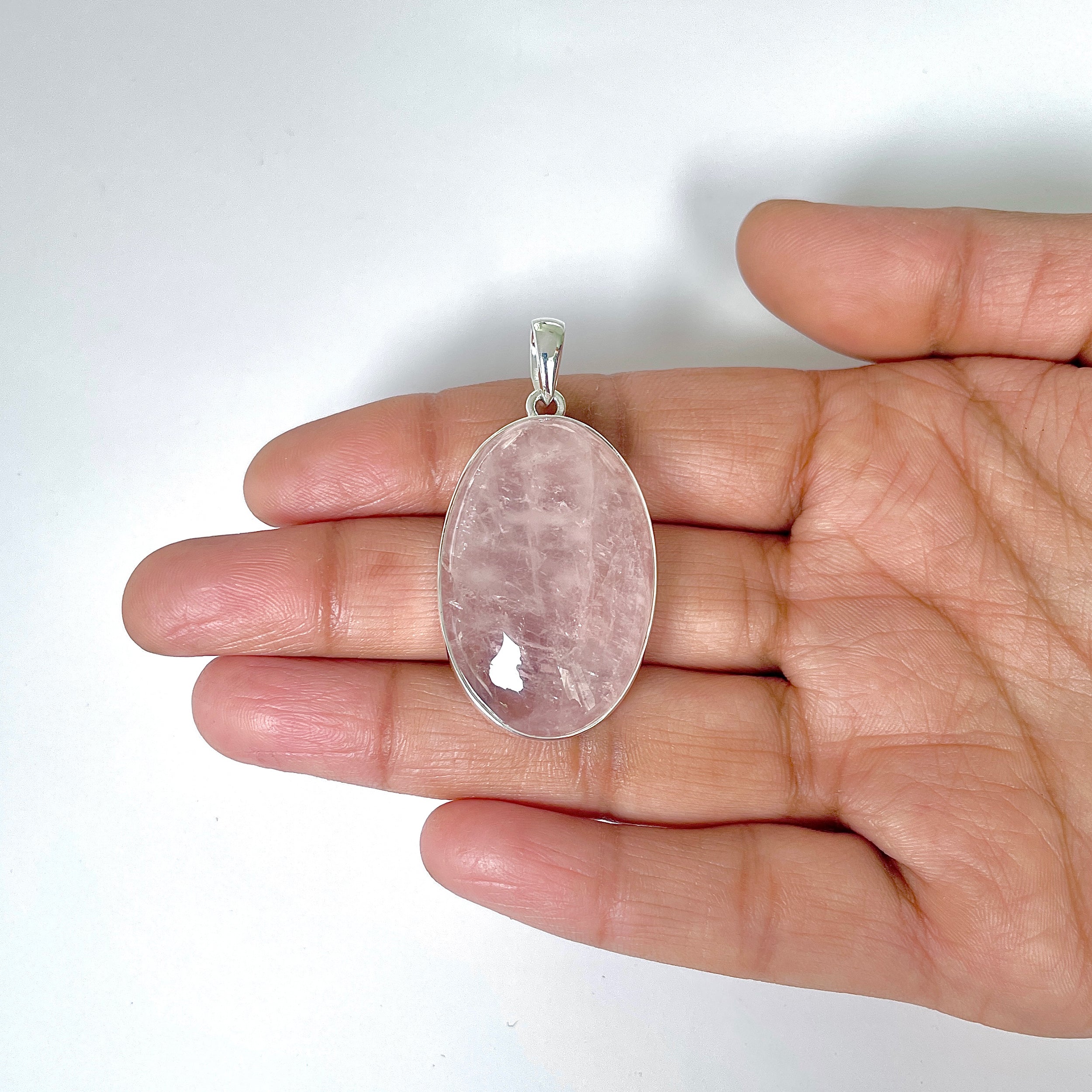 Rose Quartz Pendant-(RSQ-1-48)