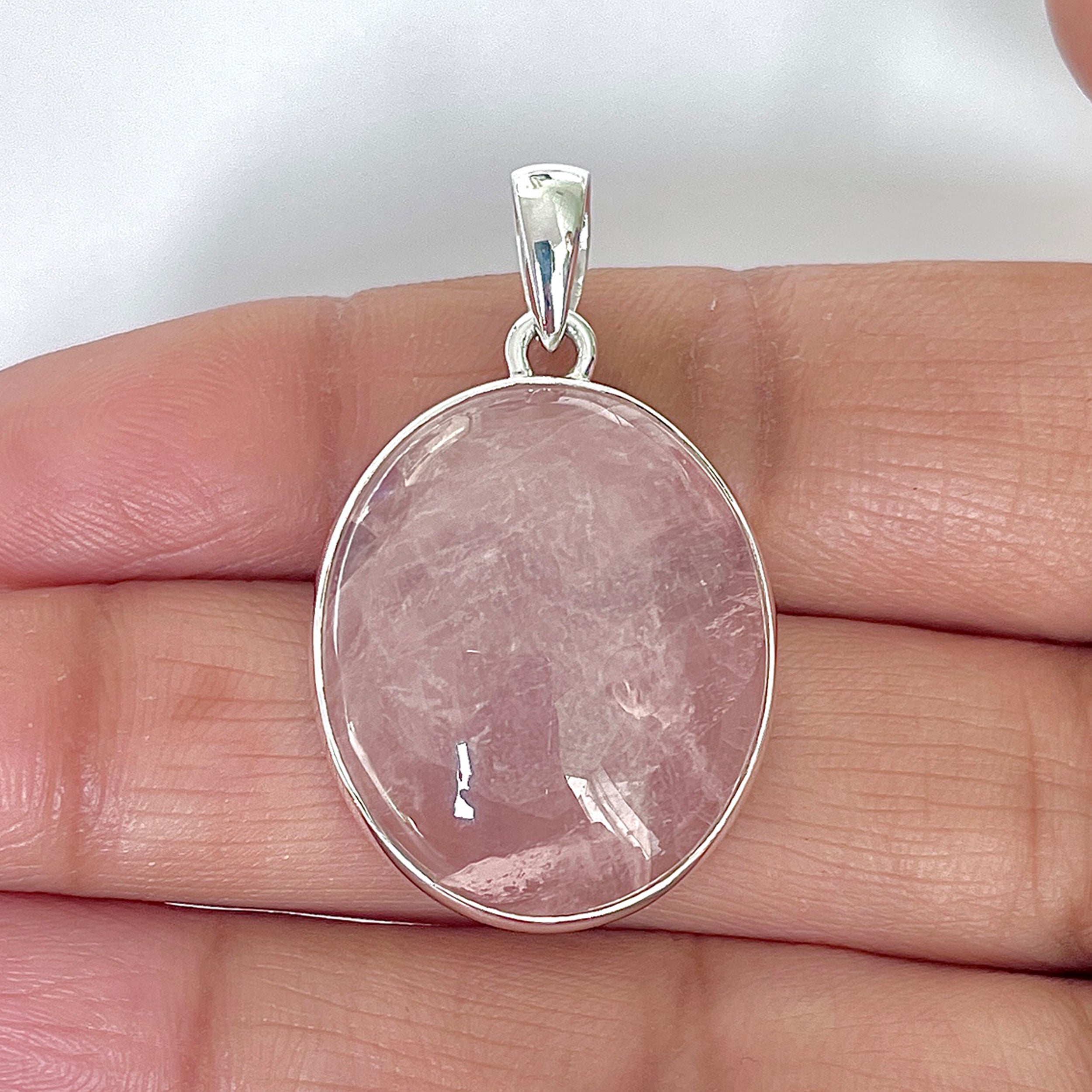 Rose Quartz Pendant-(RSQ-1-51)