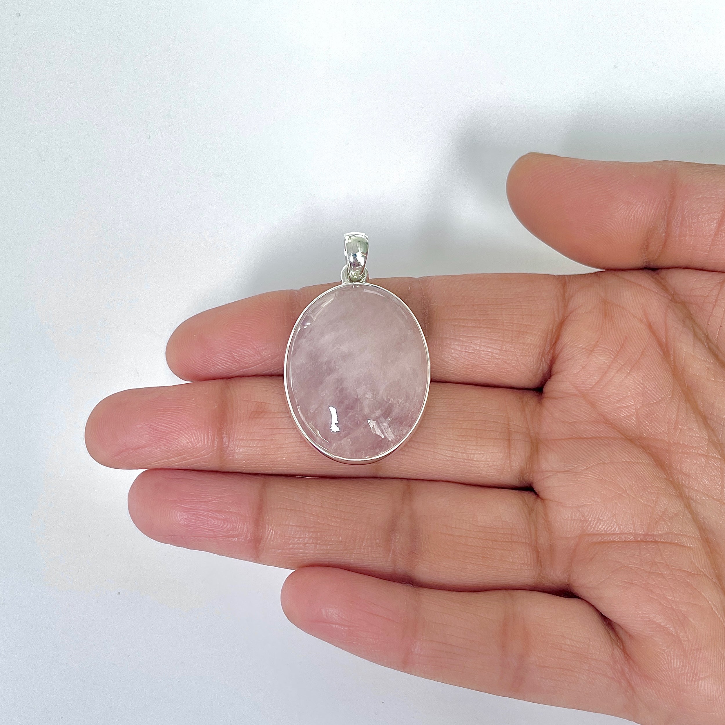 Rose Quartz Pendant-(RSQ-1-52)
