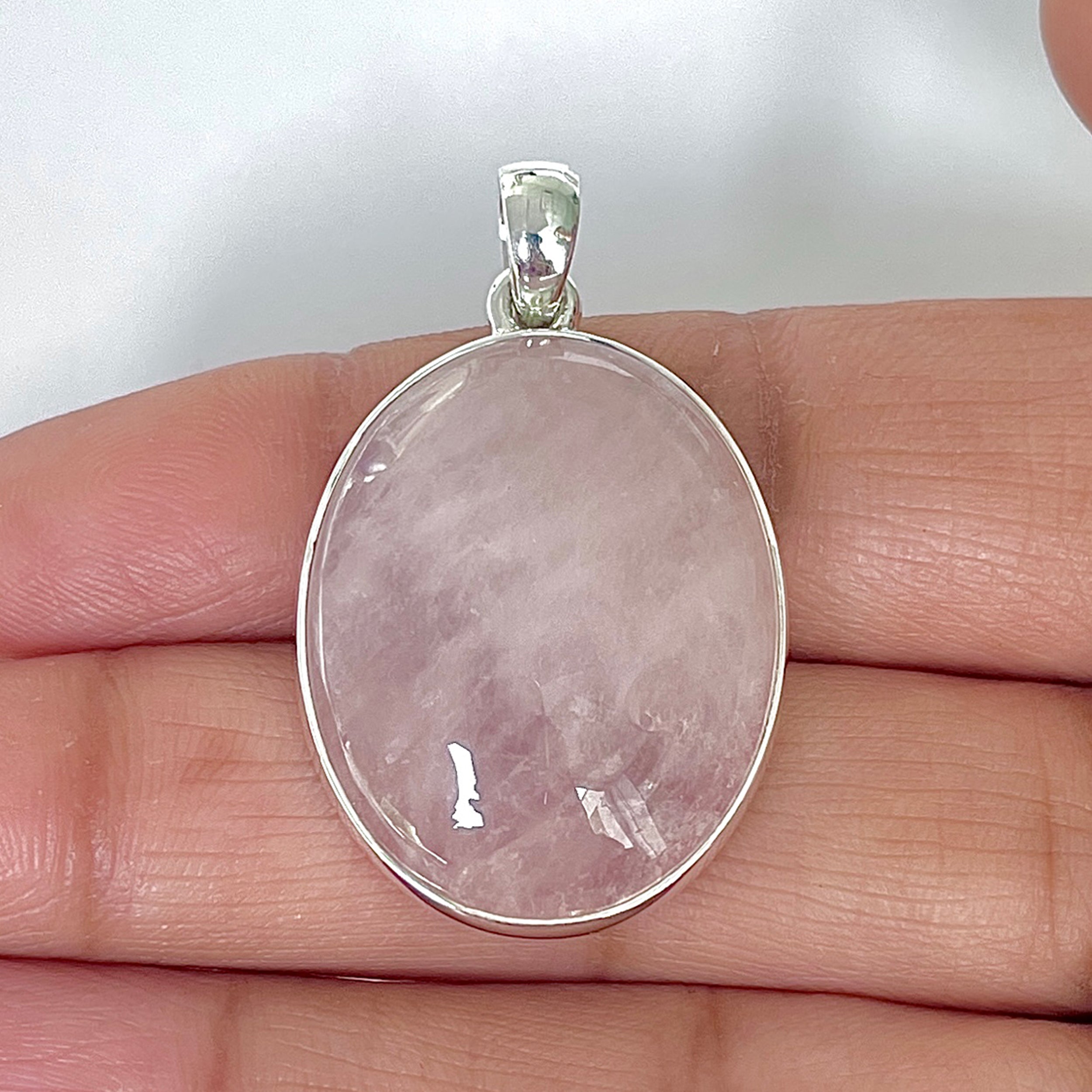 Rose Quartz Pendant-(RSQ-1-52)