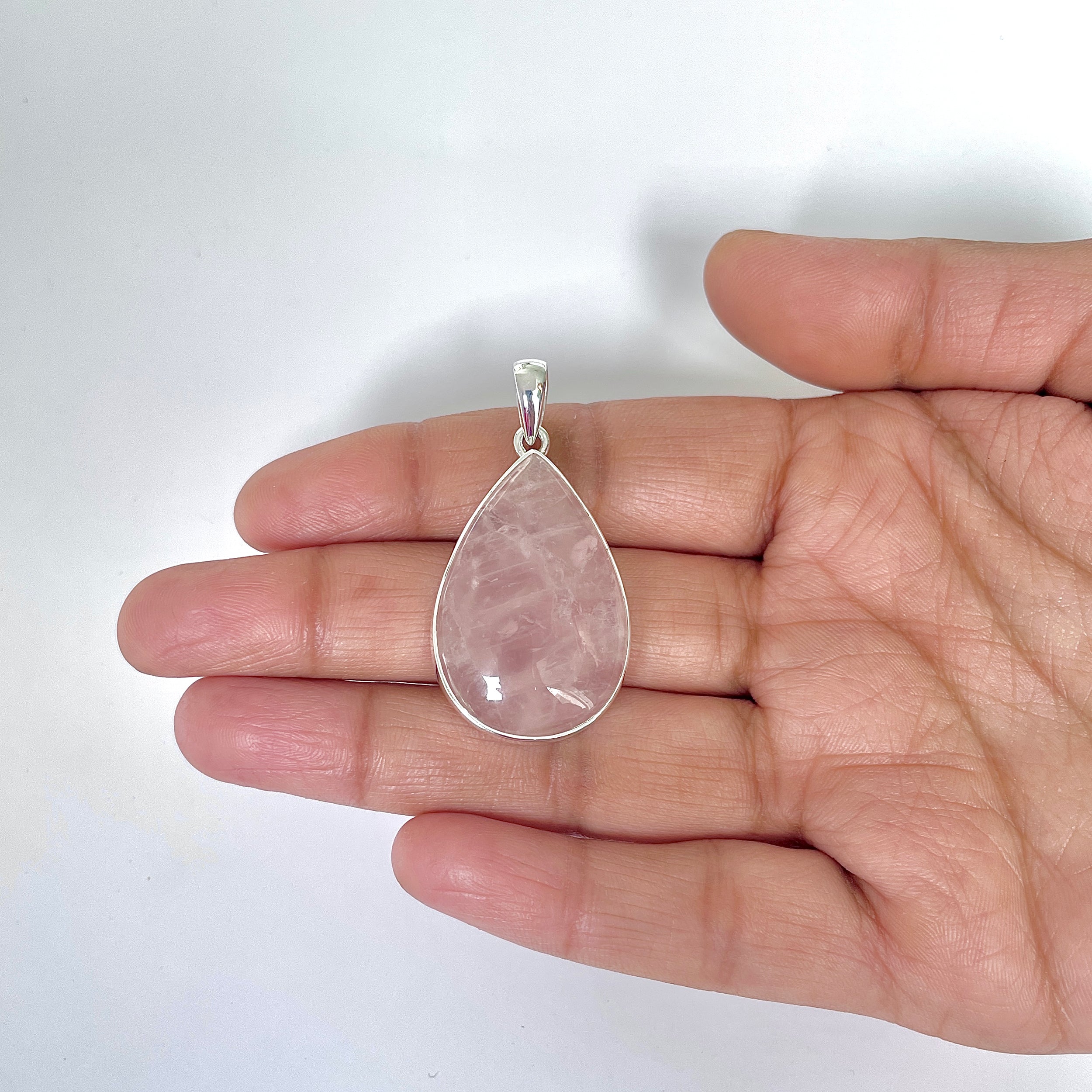 Rose Quartz Pendant-(RSQ-1-56)