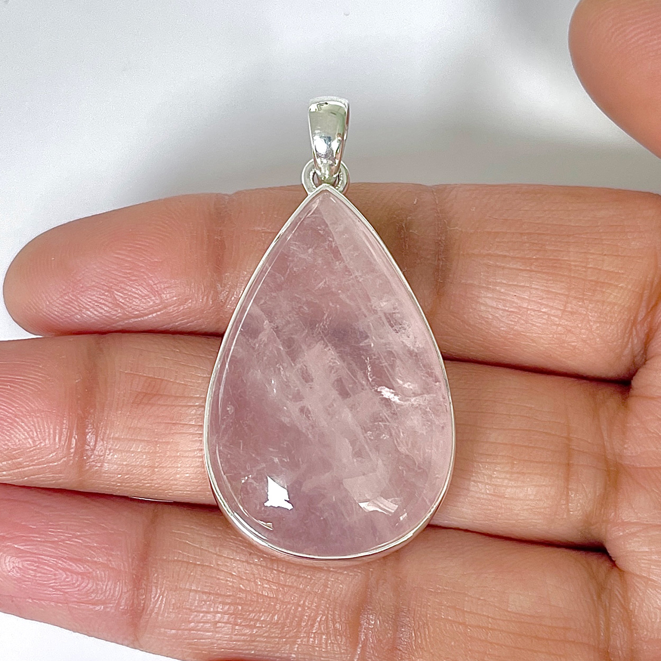 Rose Quartz Pendant-(RSQ-1-58)