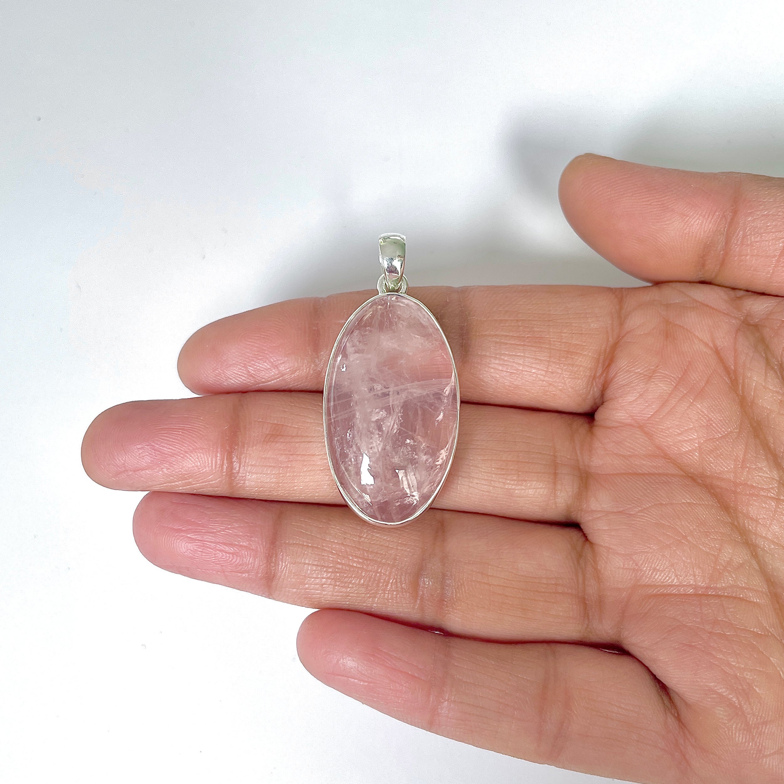 Rose Quartz Pendant-(RSQ-1-59)