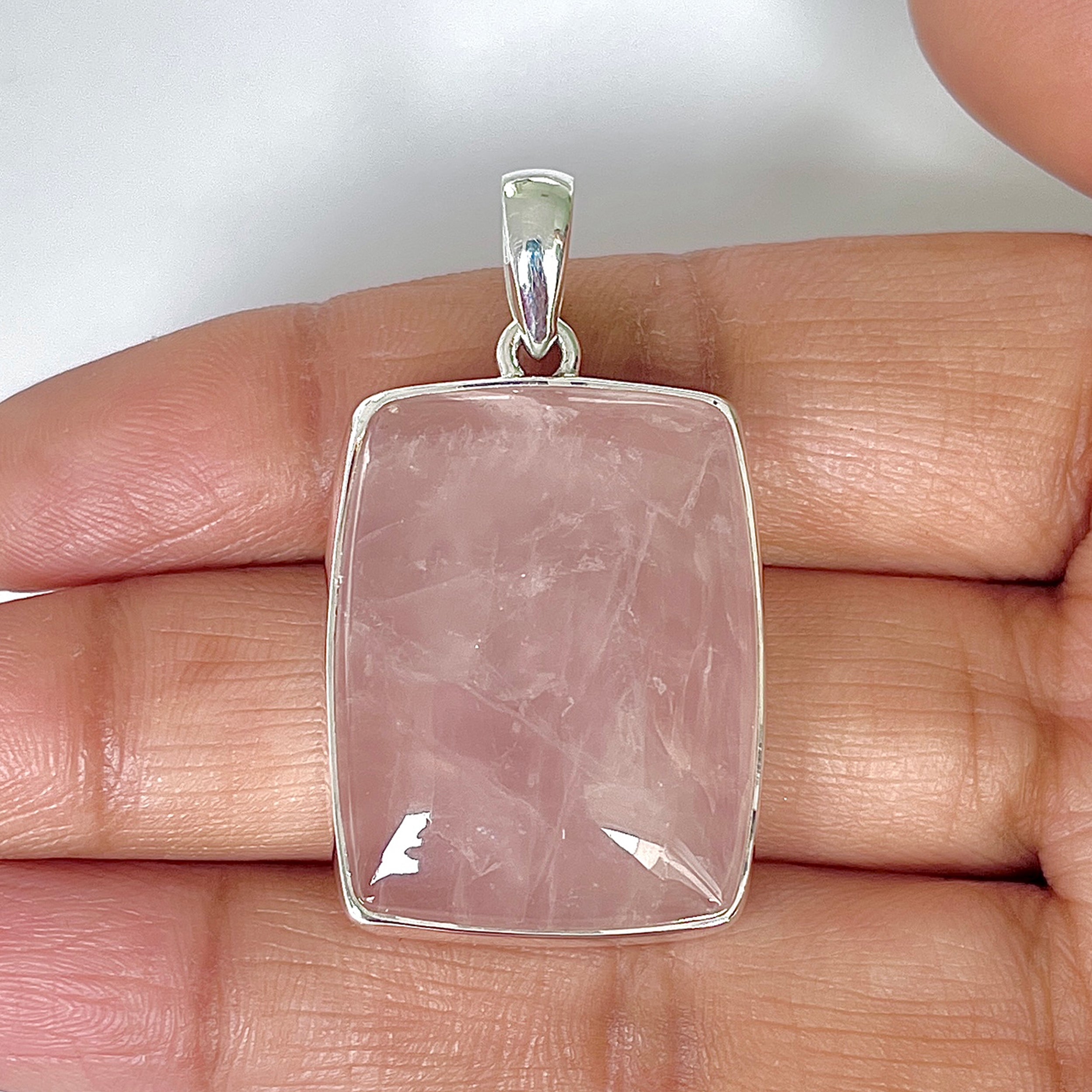 Rose Quartz Pendant-(RSQ-1-61)