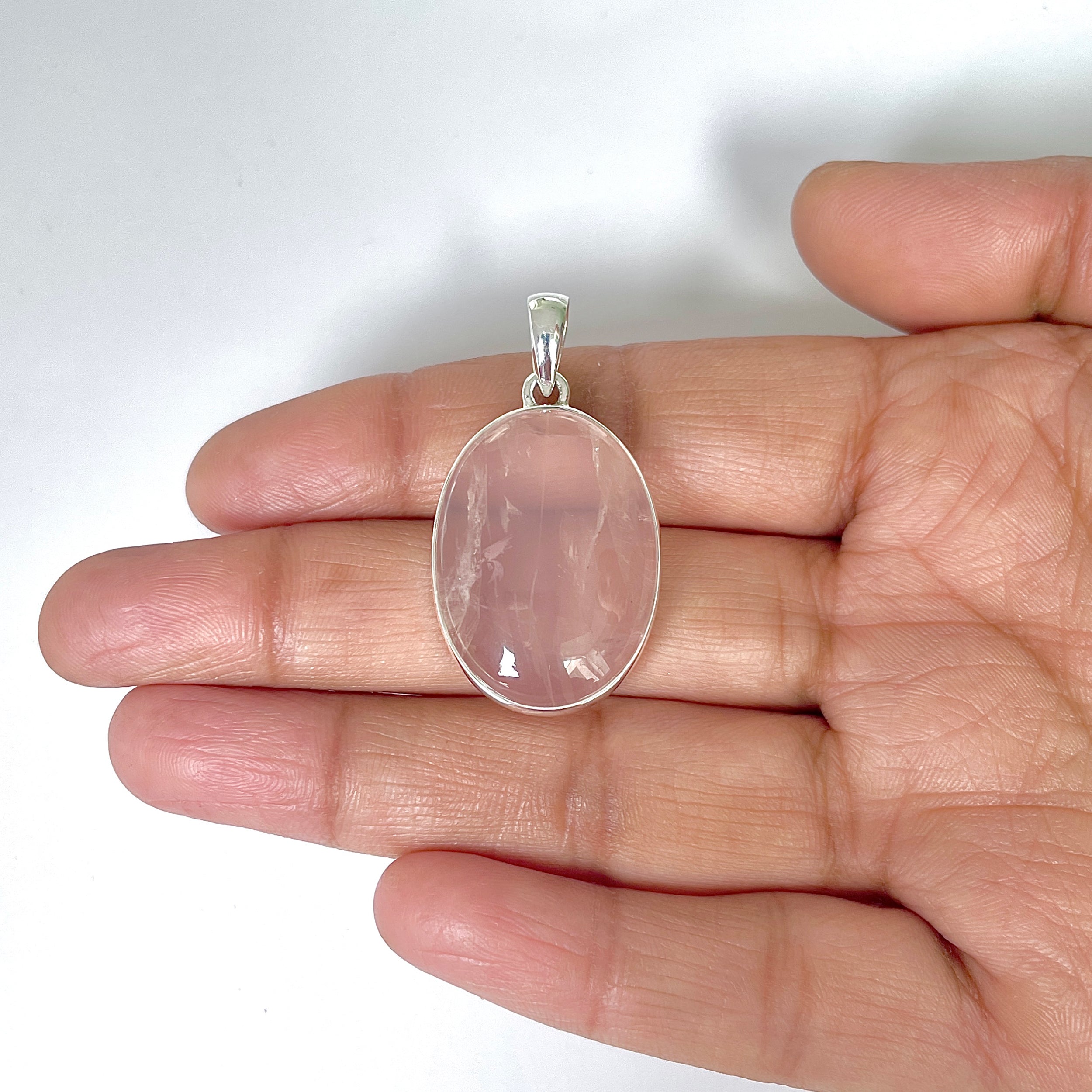 Rose Quartz Pendant-(RSQ-1-62)