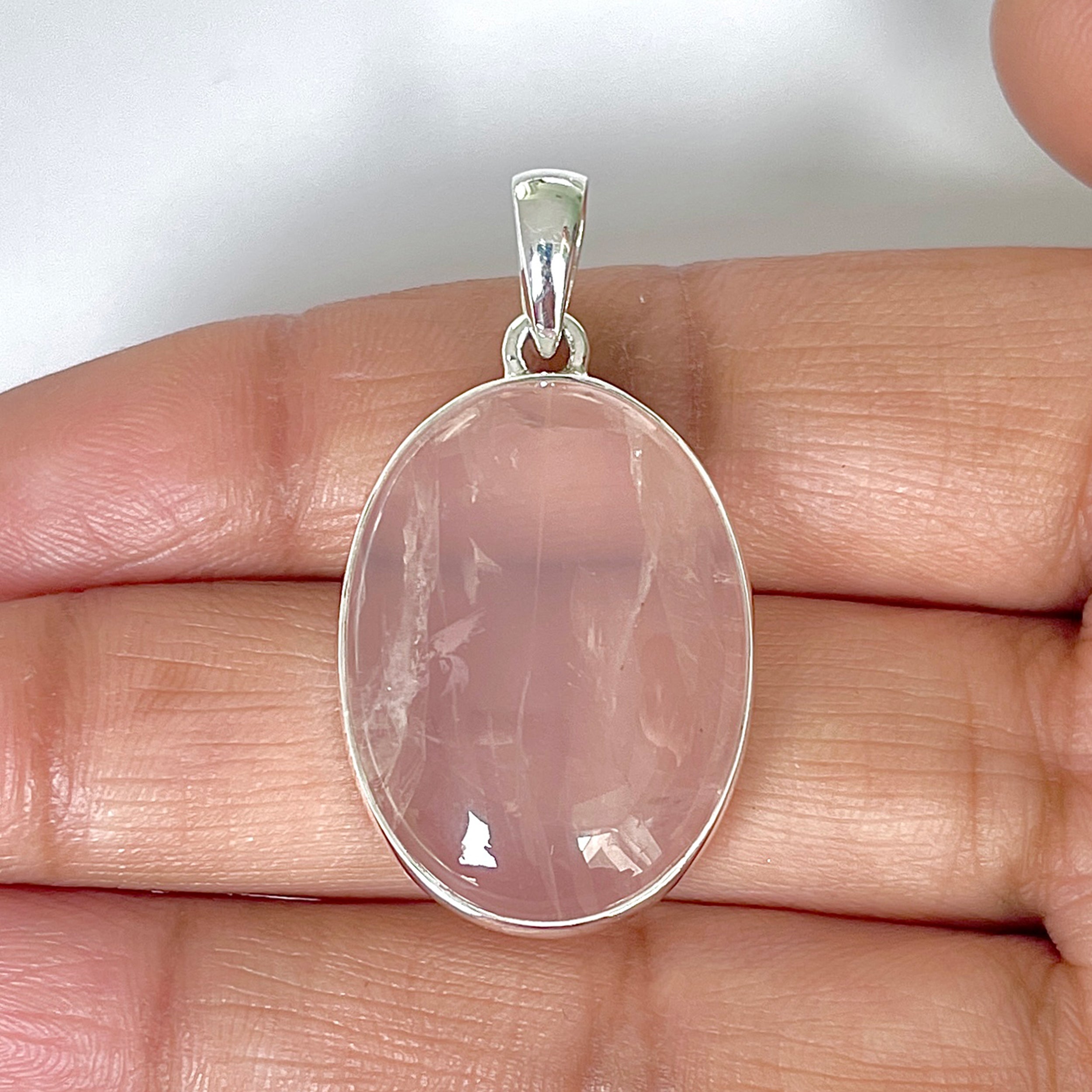 Rose Quartz Pendant-(RSQ-1-62)