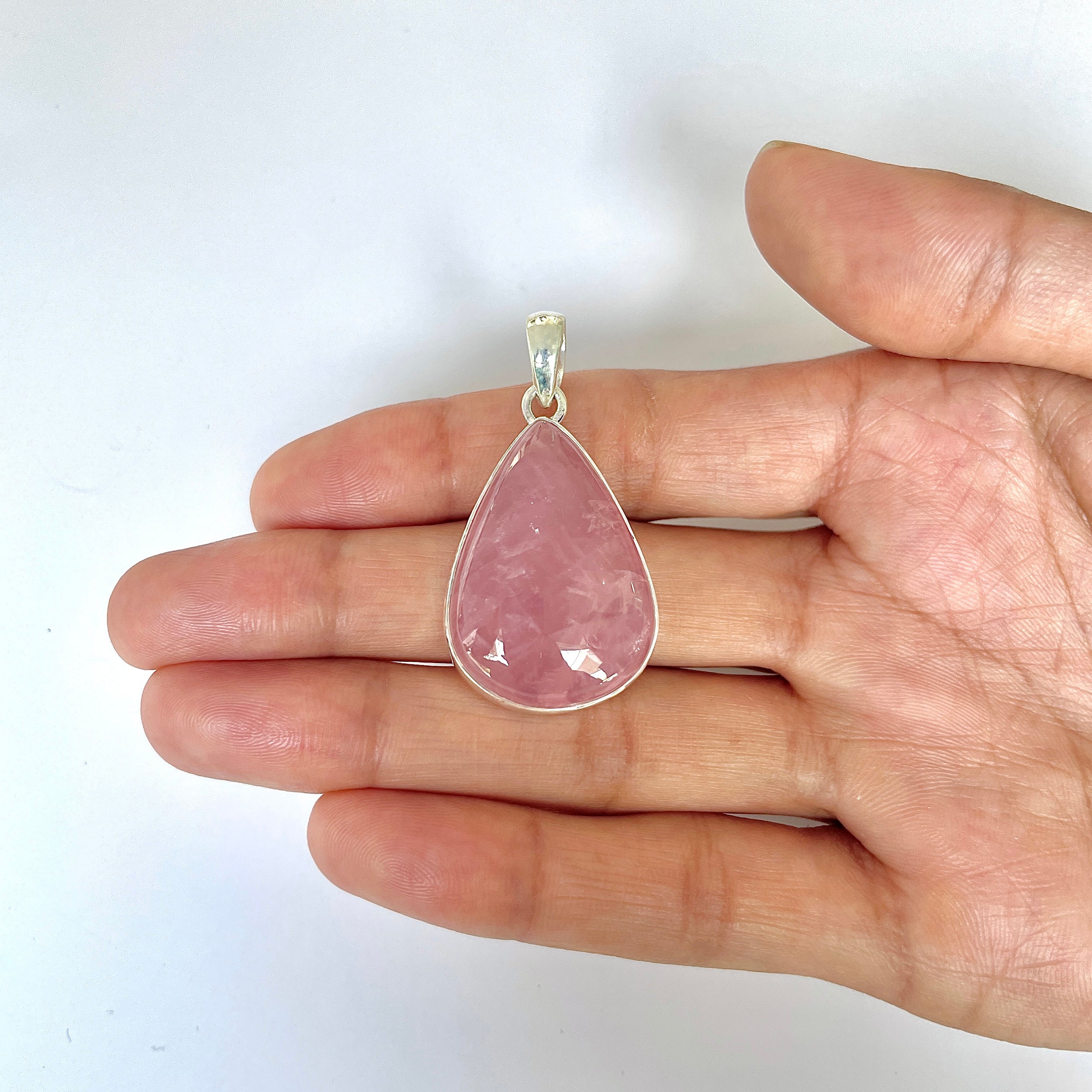 Rose Quartz Pendant-(RSQ-1-65)