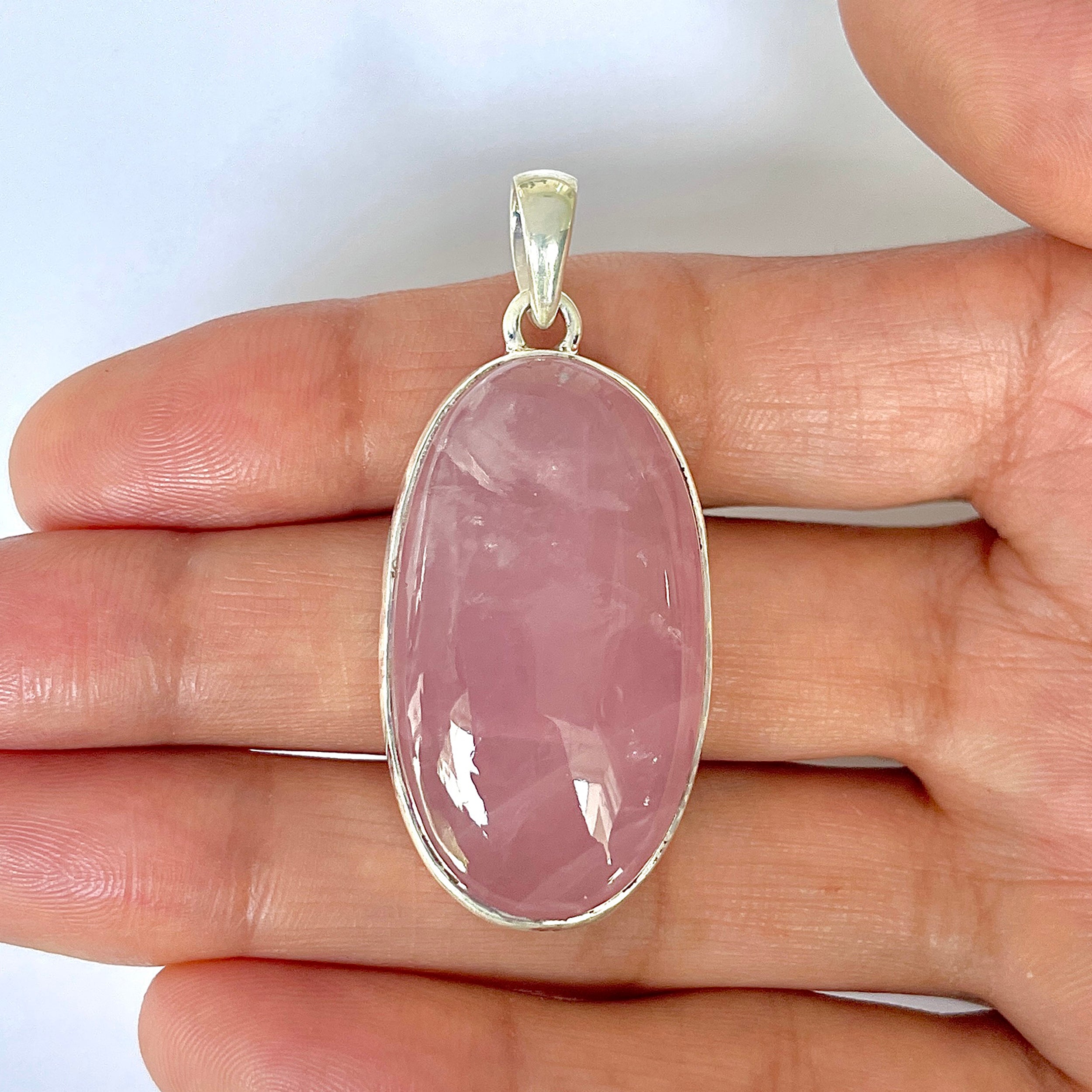 Rose Quartz Pendant-(RSQ-1-66)