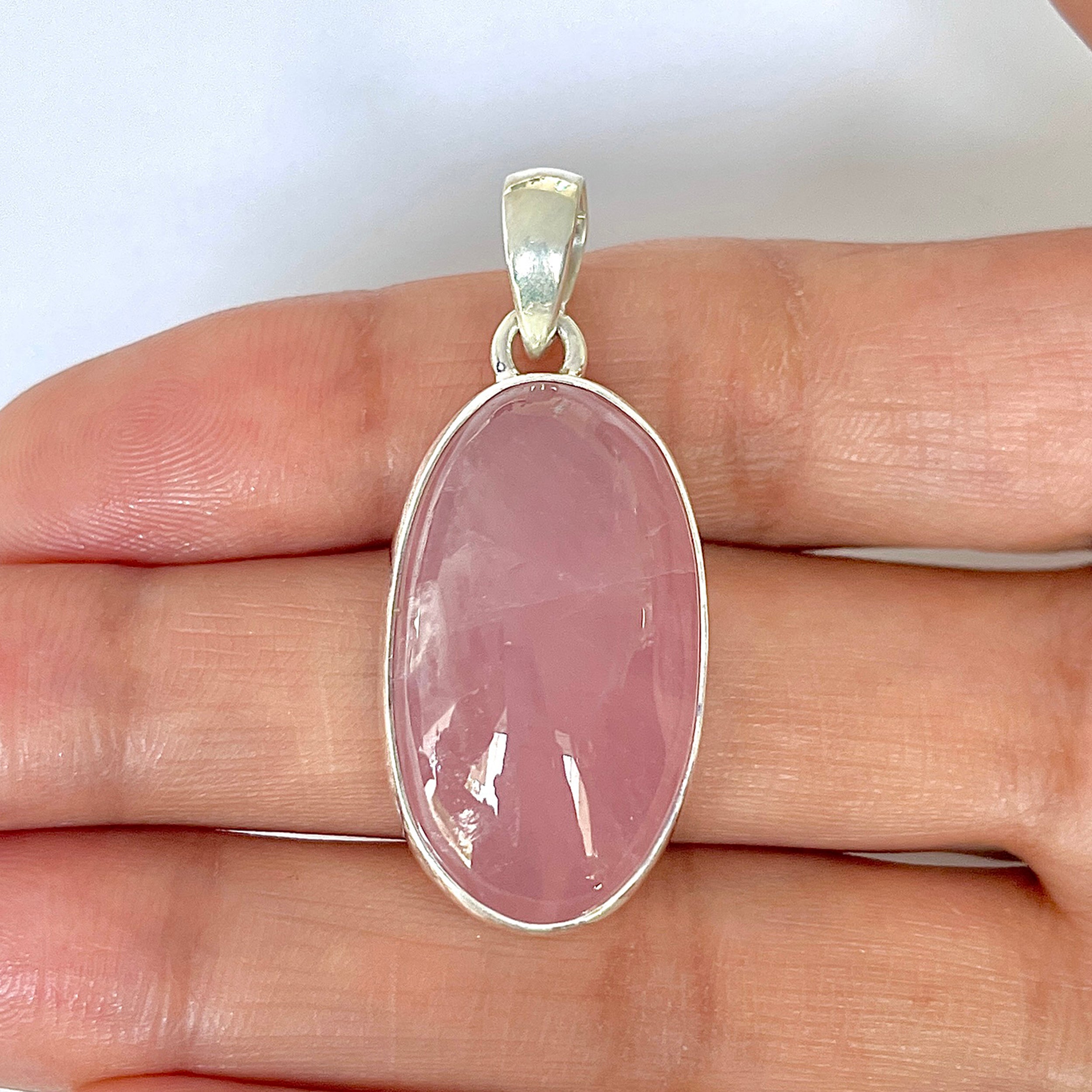 Rose Quartz Pendant-(RSQ-1-68)