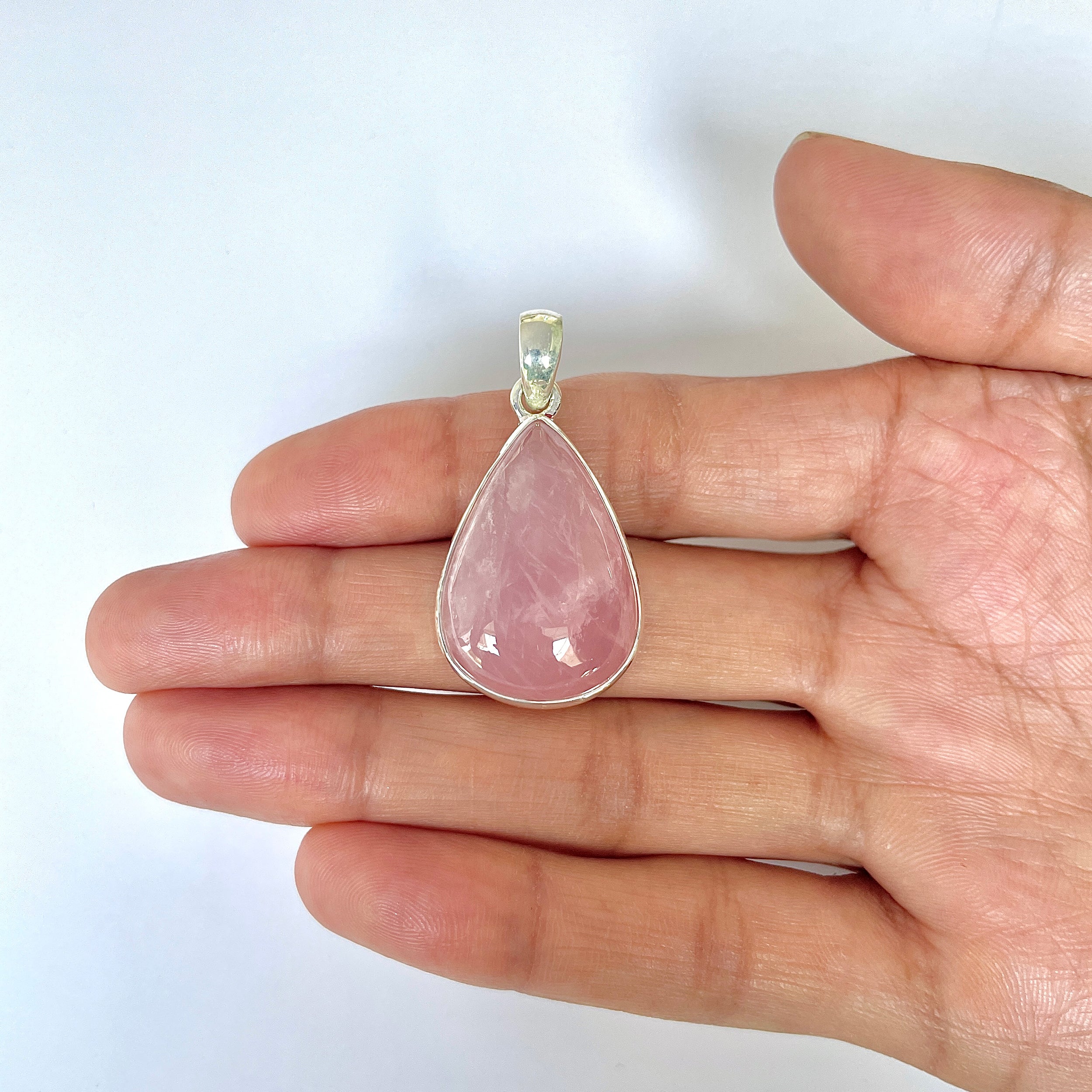 Rose Quartz Pendant-(RSQ-1-78)