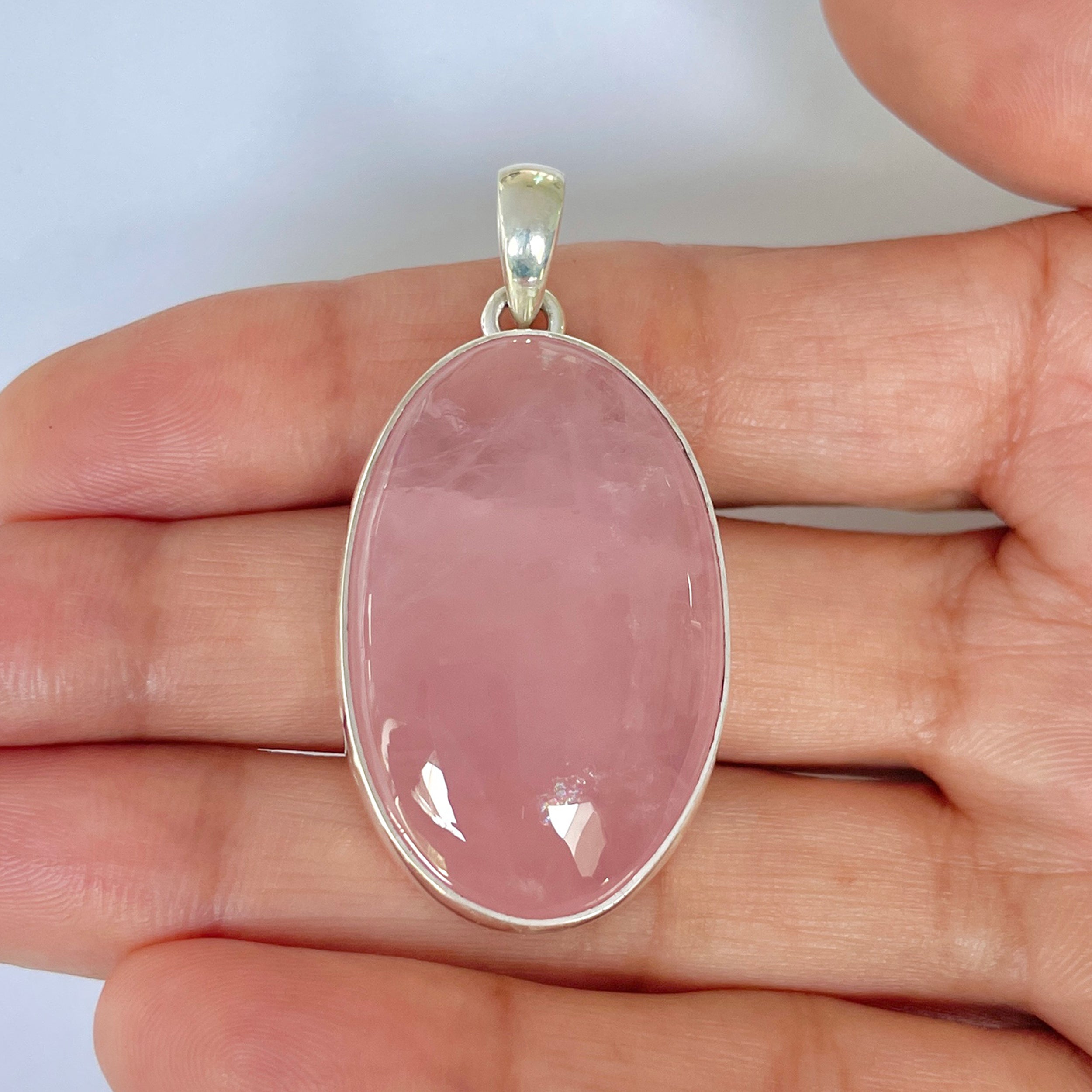Rose Quartz Pendant-(RSQ-1-8)