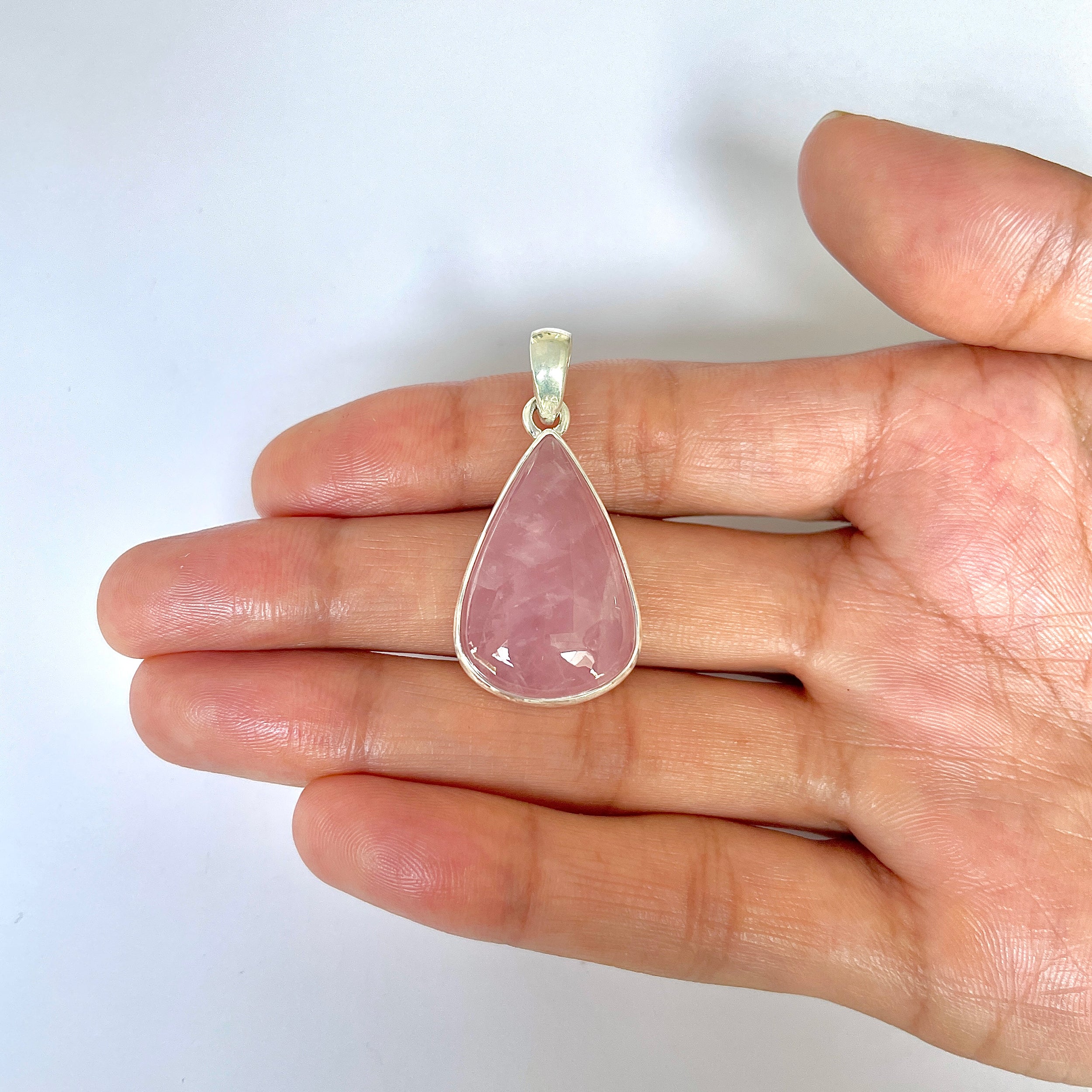 Rose Quartz Pendant-(RSQ-1-81)