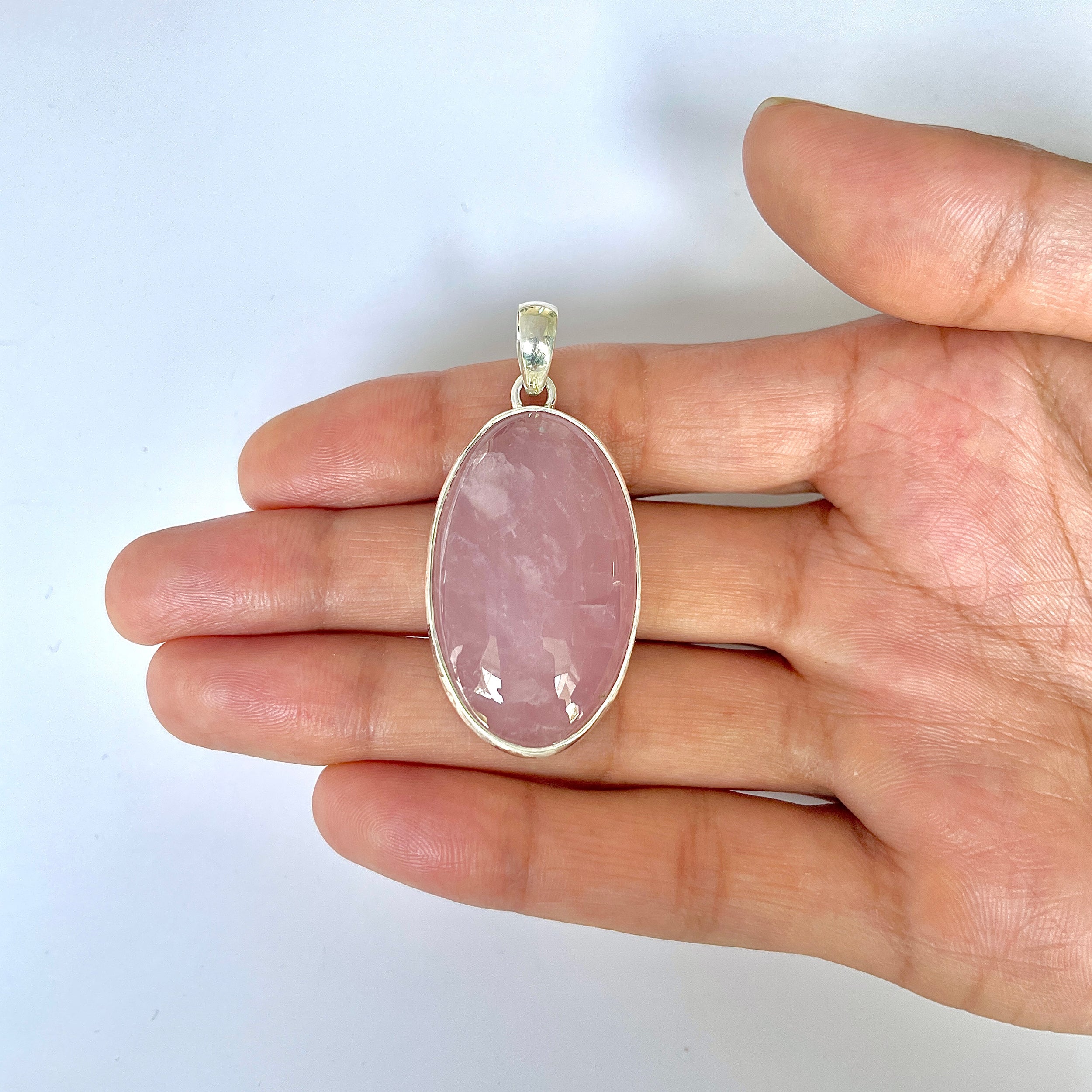 Rose Quartz Pendant-(RSQ-1-82)