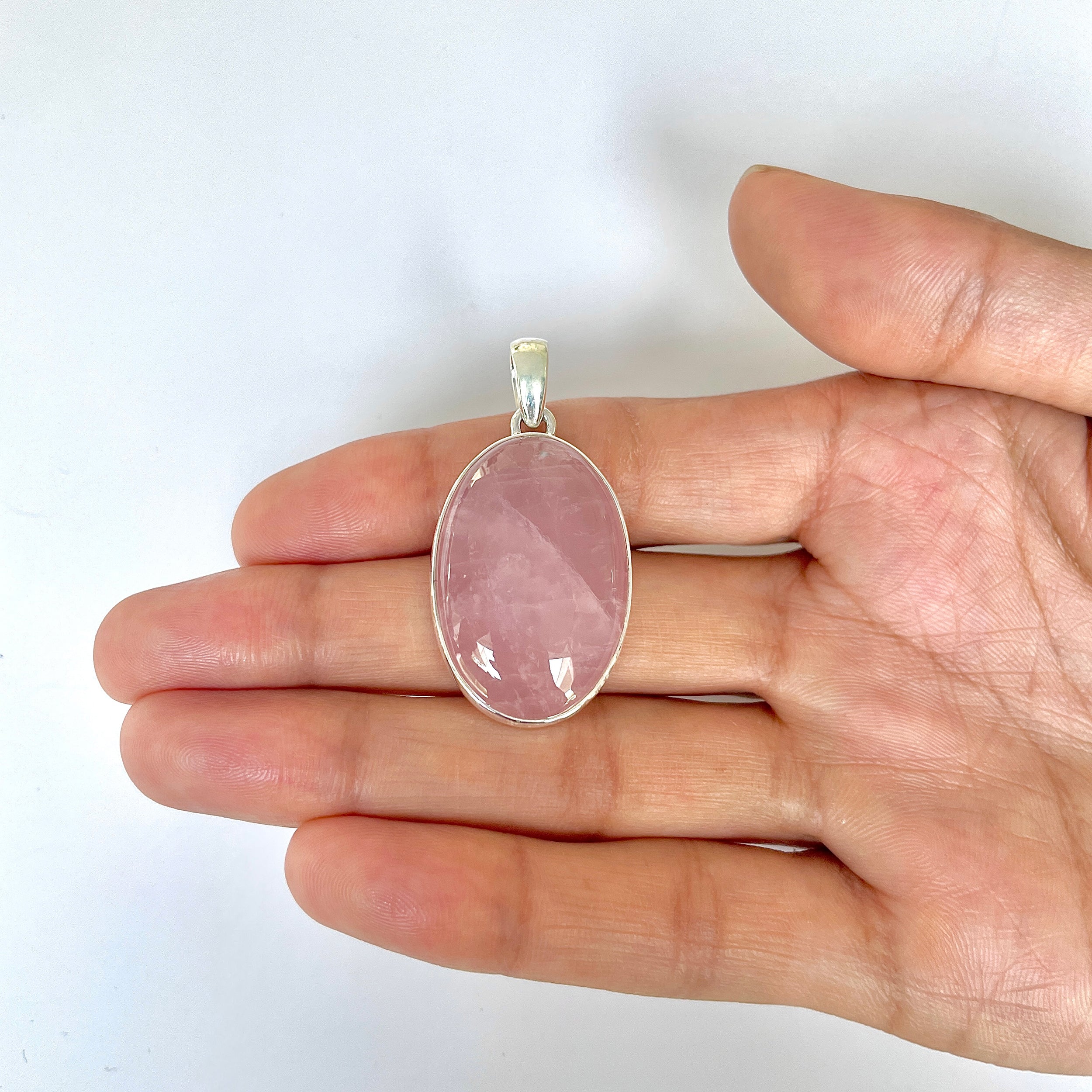 Rose Quartz Pendant-(RSQ-1-84)